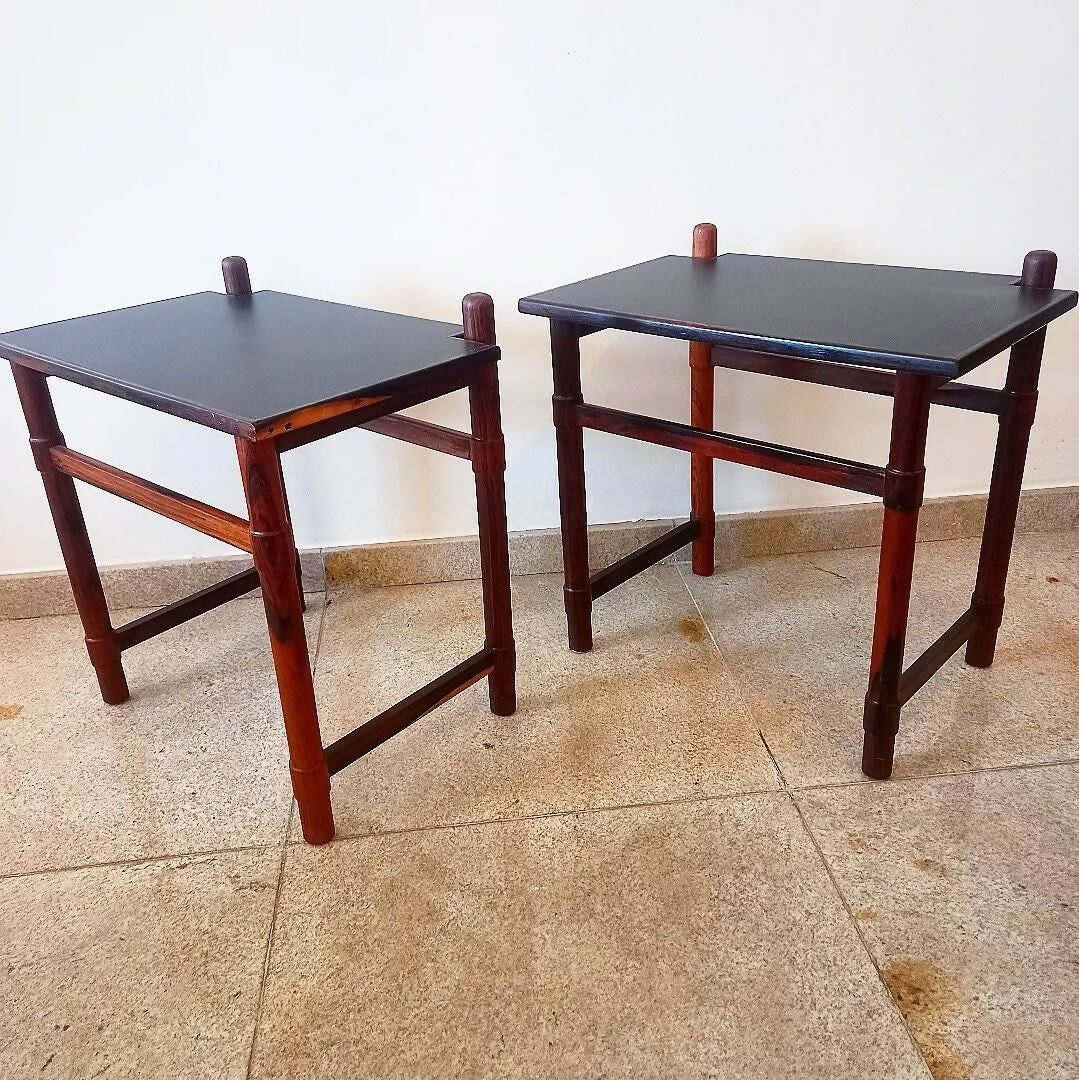 PAR DE MESAS ANOS 60 (DESIGNER MICHEL ARNOULT)