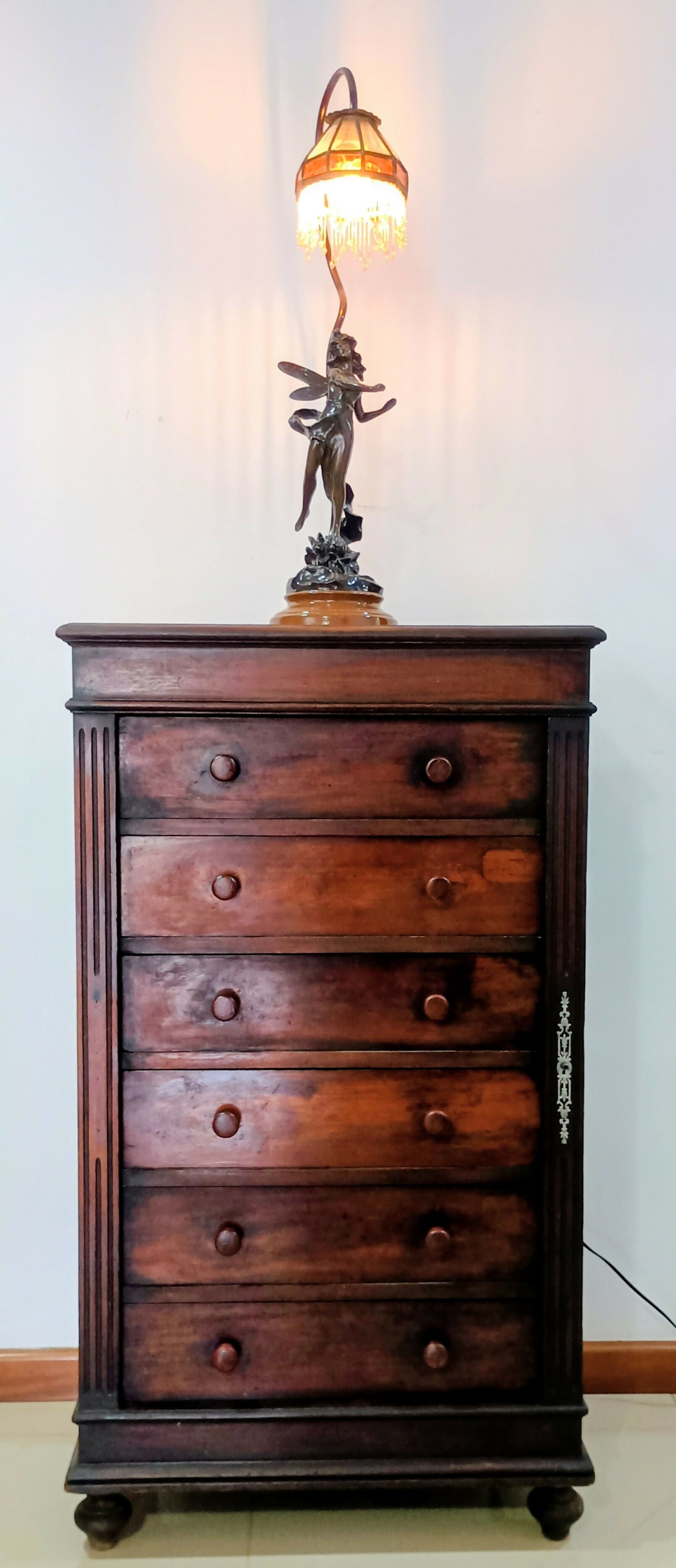 Gaveteiro / arquivo com trava lateral 1890 -1920