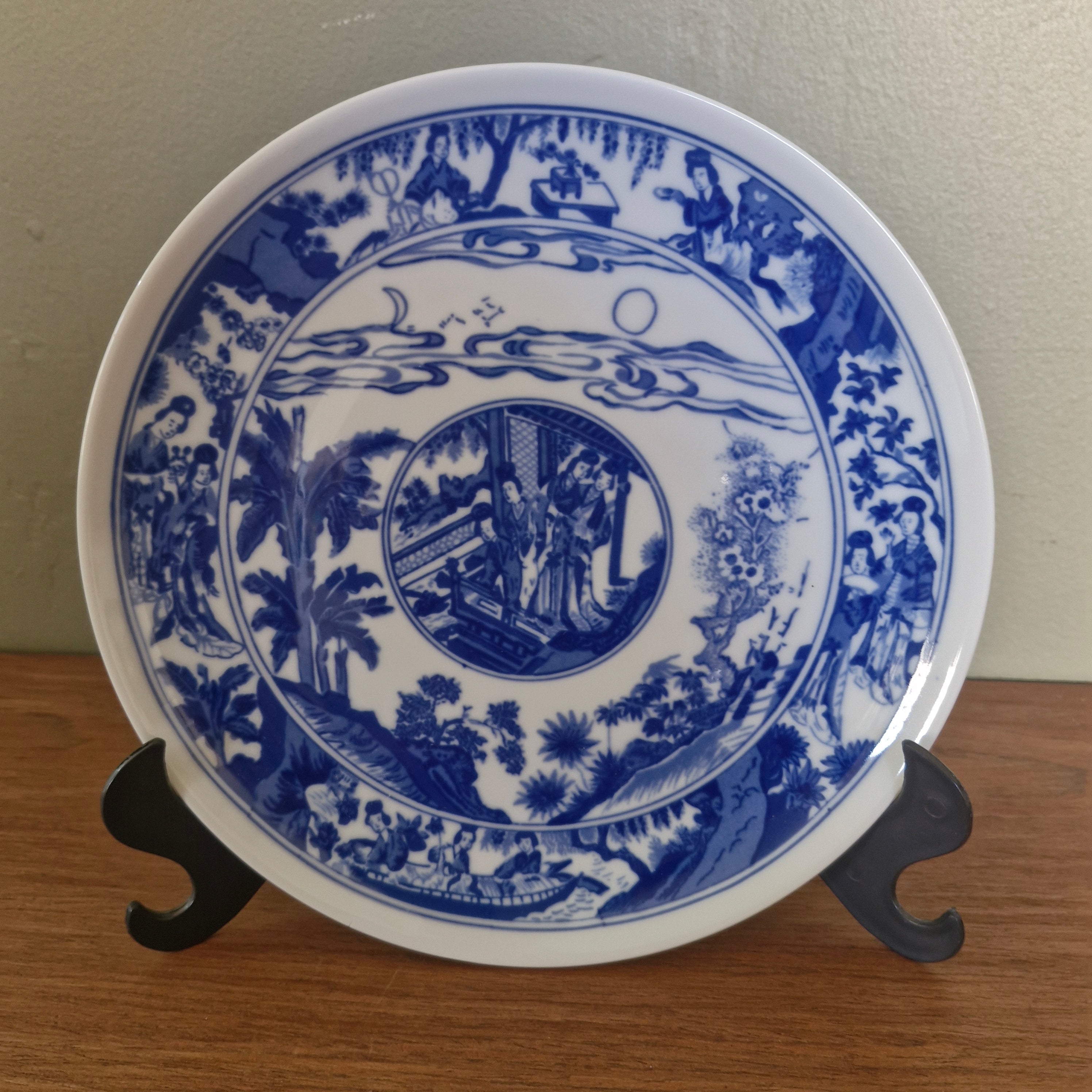 Prato Porcelana azul e branco
