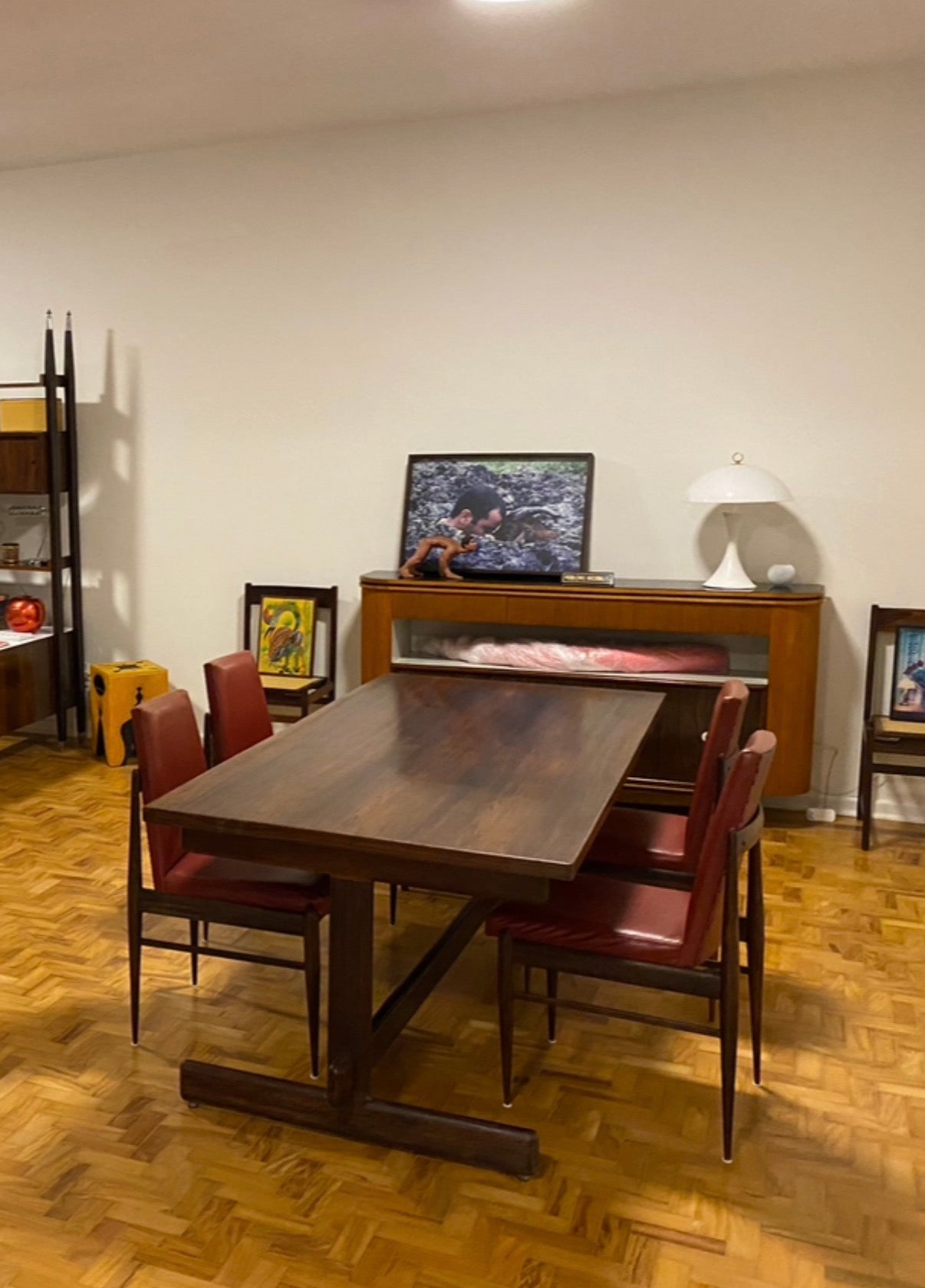 Mesa de Jantar Retangular em jacarandá - anos 60
