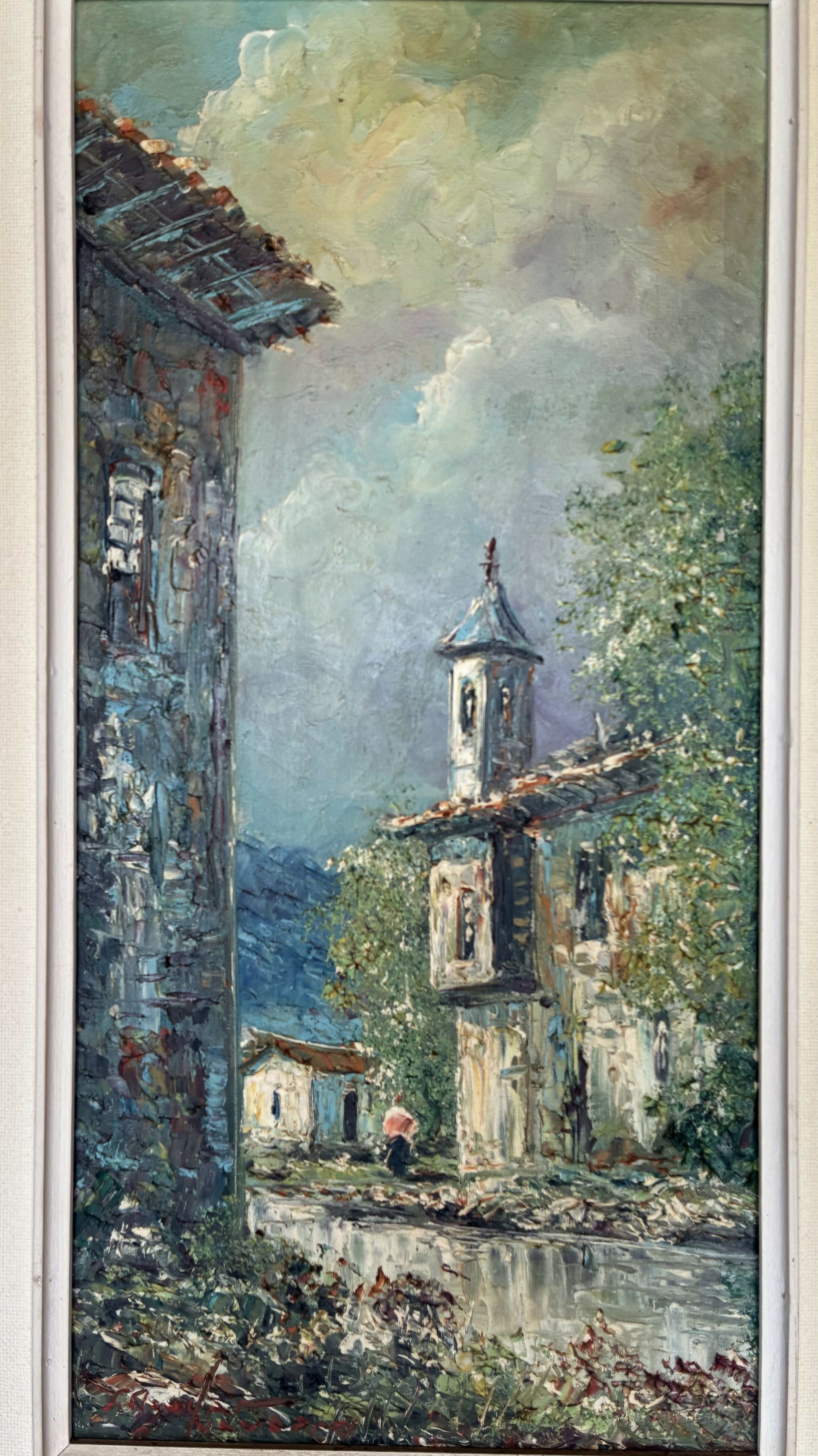 QUADRO ÓLEO SOBRE TELA PAISAGEM