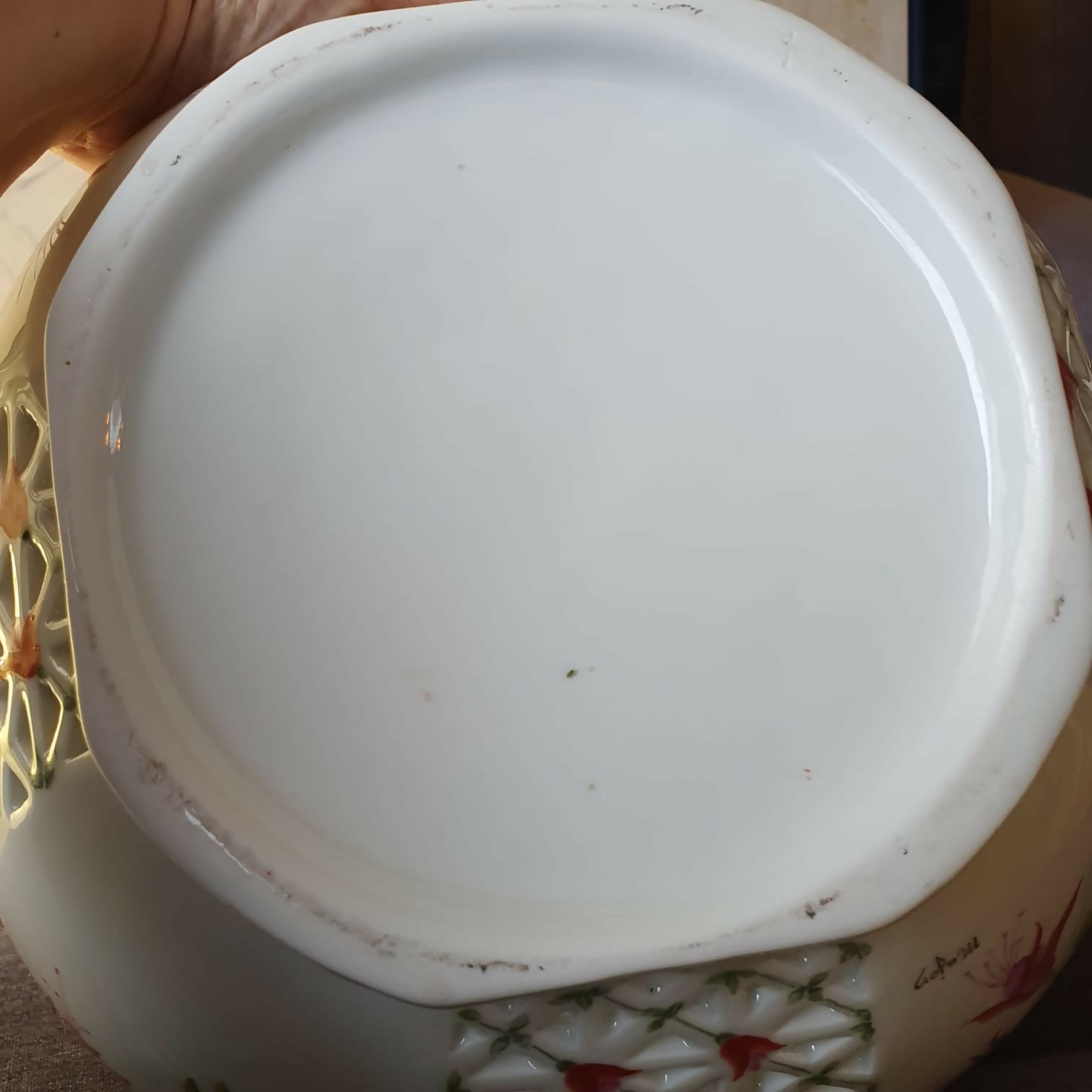 Grande Potiche bojudo em porcelana pintada à mão