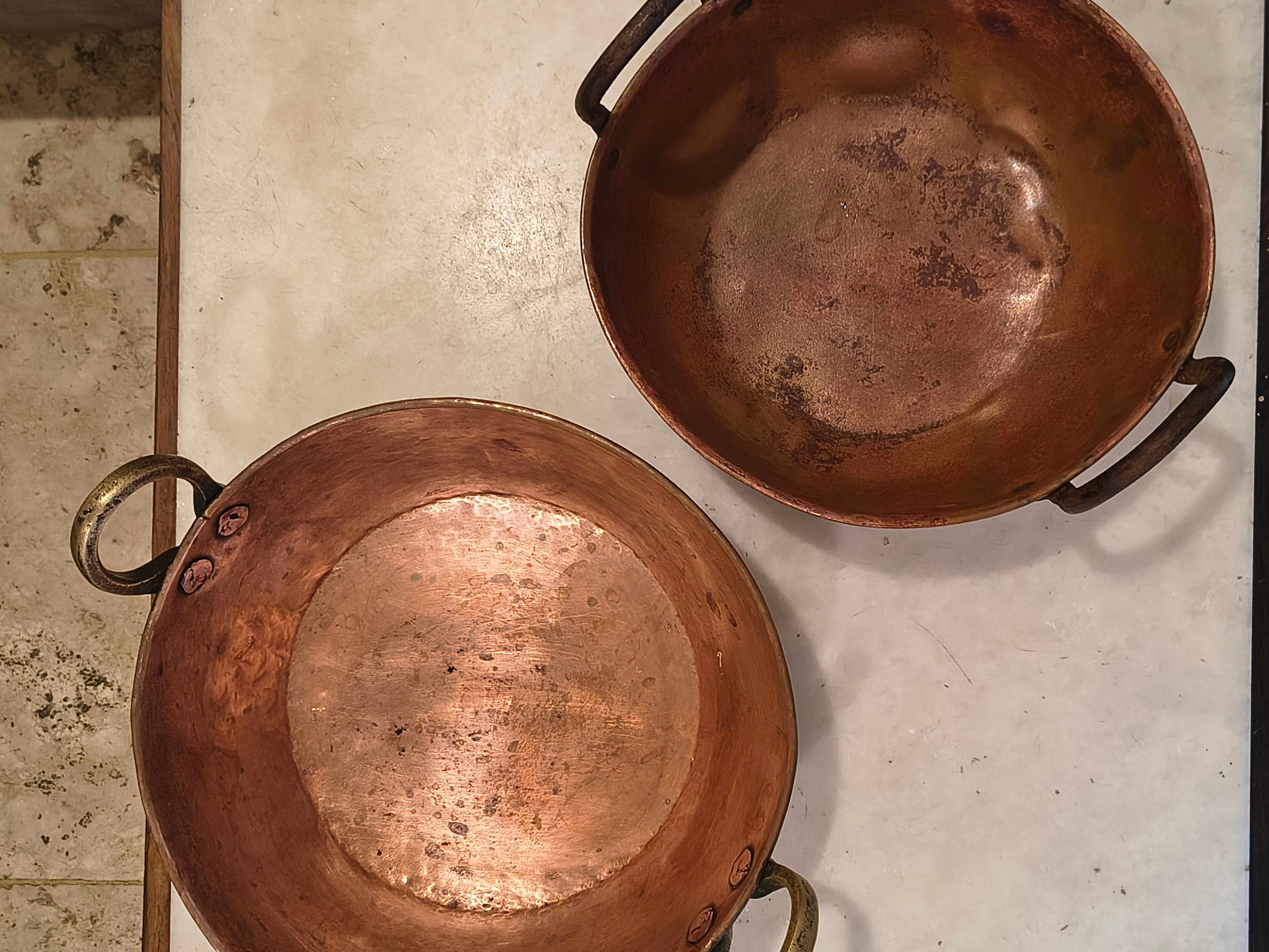 Par de Tachos de cobre