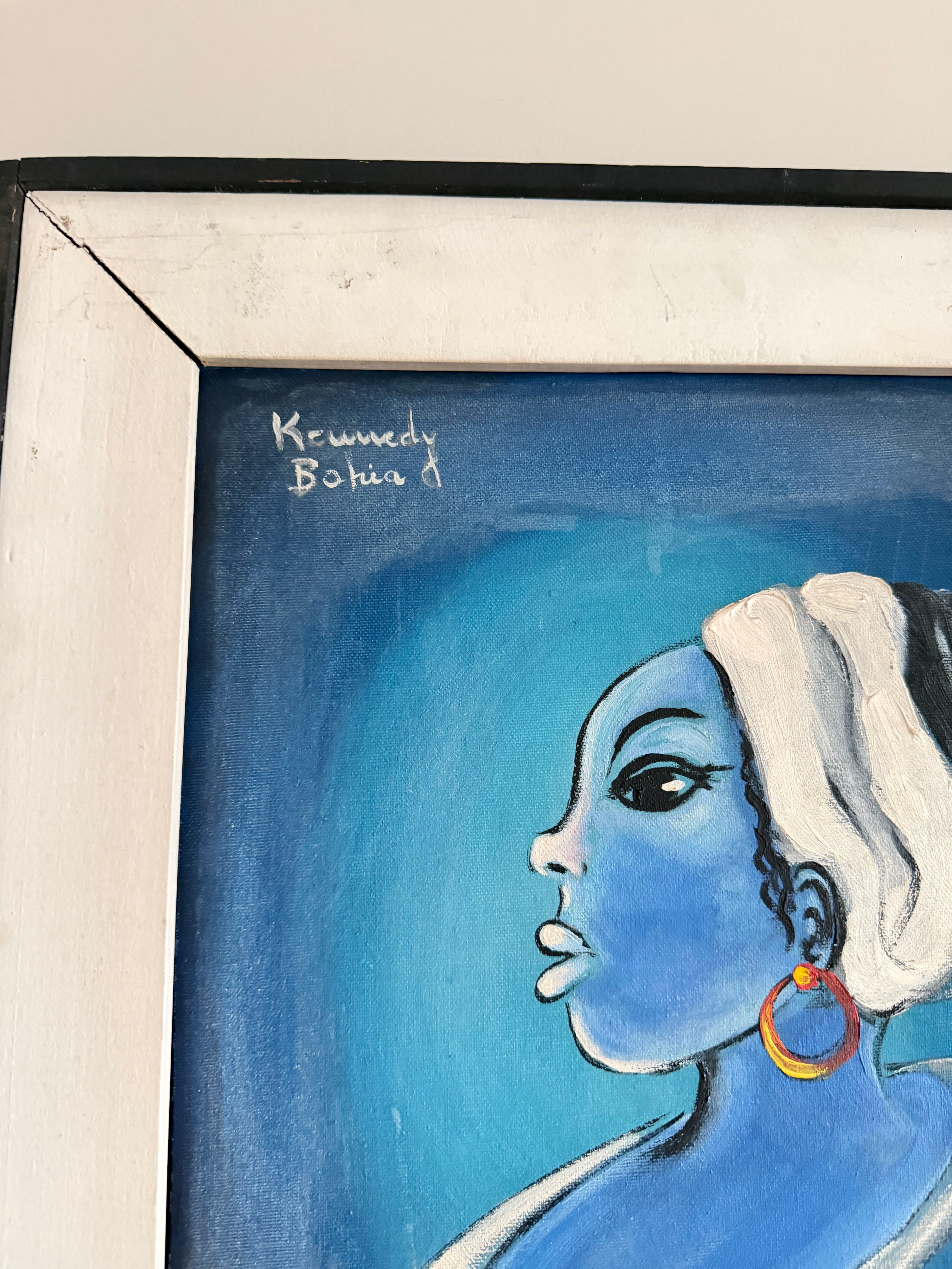 Quadro KENNEDY BAHIA (1929-2005) - " Baiana " - Óleo sobre tela - Assinado