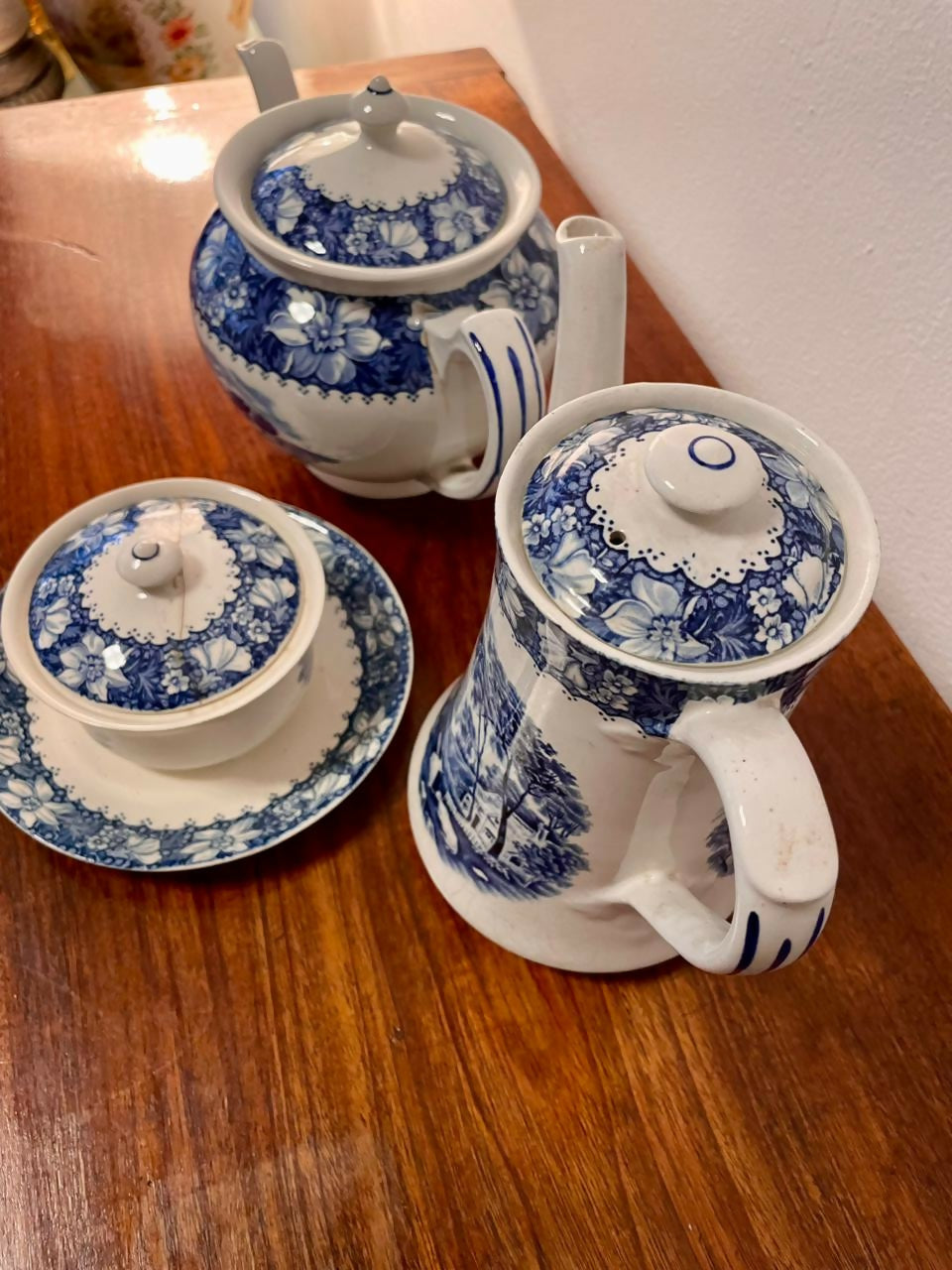Conjunto para chá e café em faiança inglesa Woods &amp; Sons