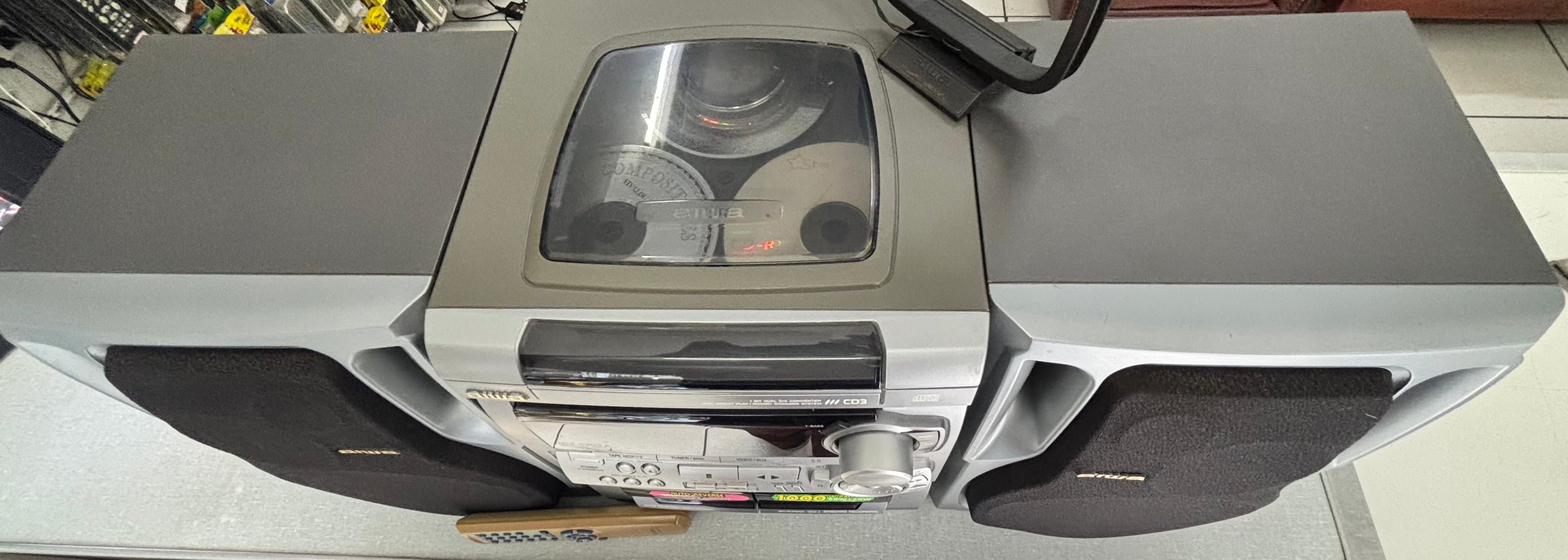 Mini System Aiwa NSX-S303 Vintage - Tecnologia Japonesa (Made in Indonesia)