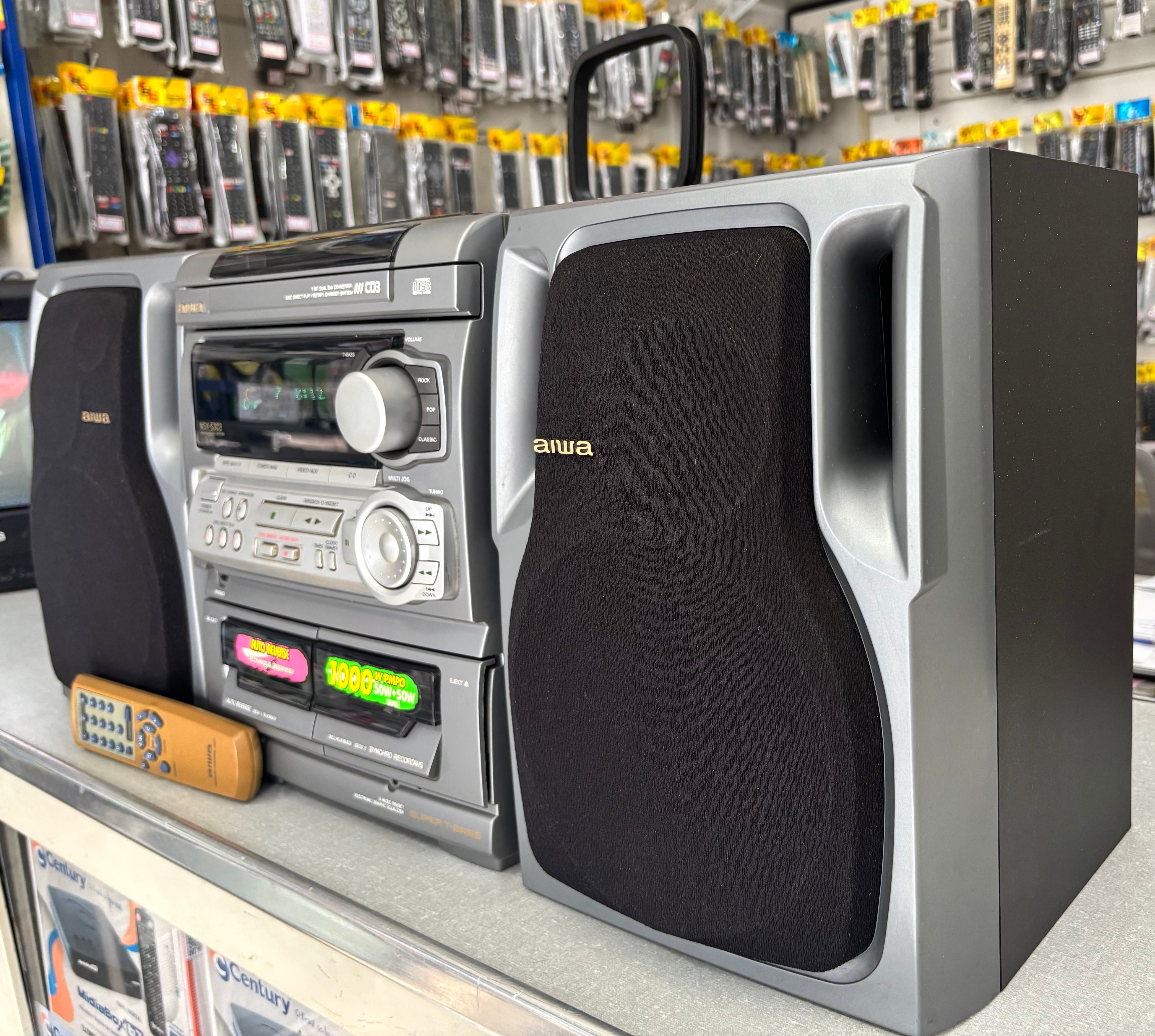 Mini System Aiwa NSX-S303 Vintage - Tecnologia Japonesa (Made in Indonesia)