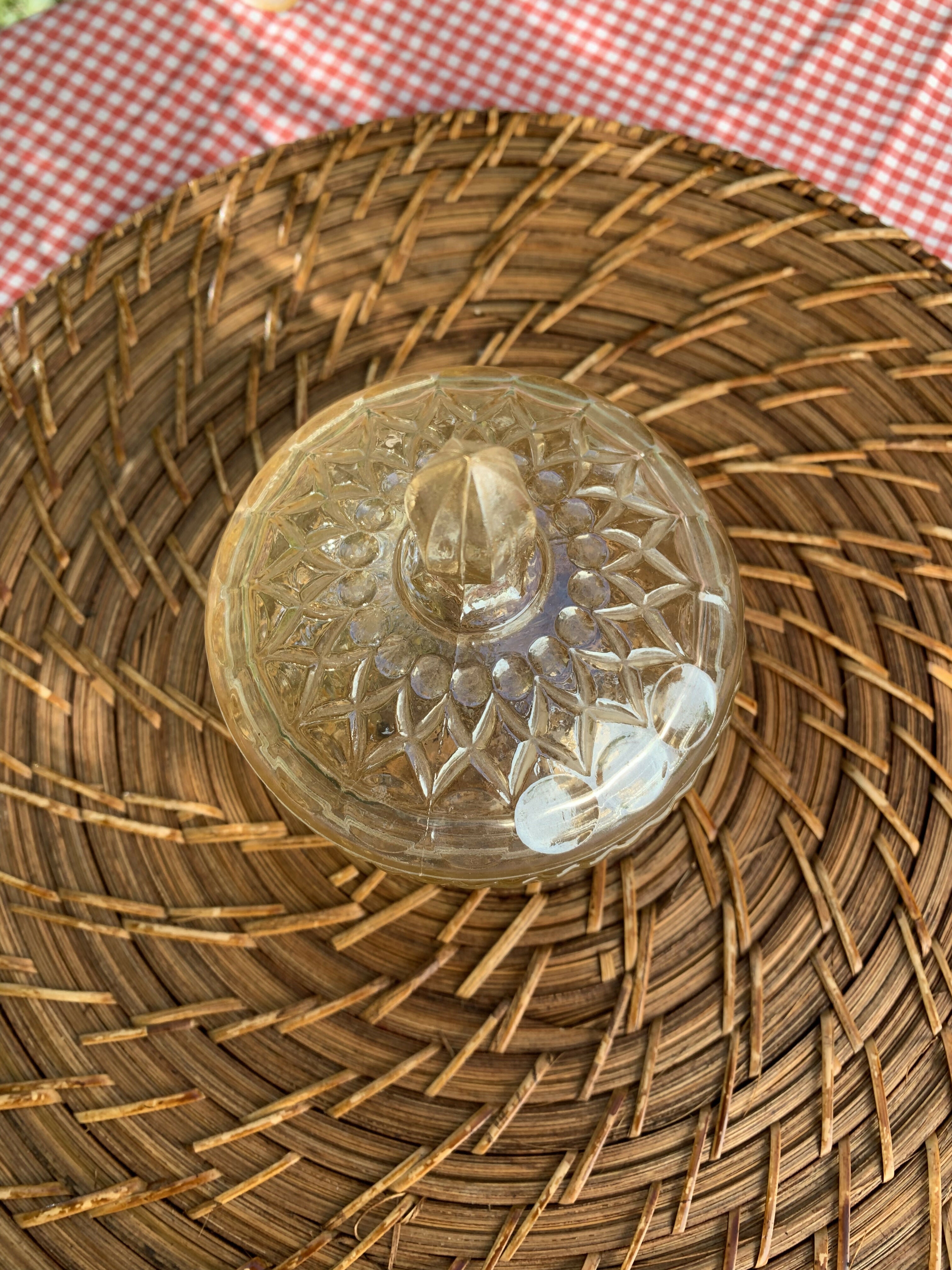 Mini bomboniere em vidro amarelo furtacor