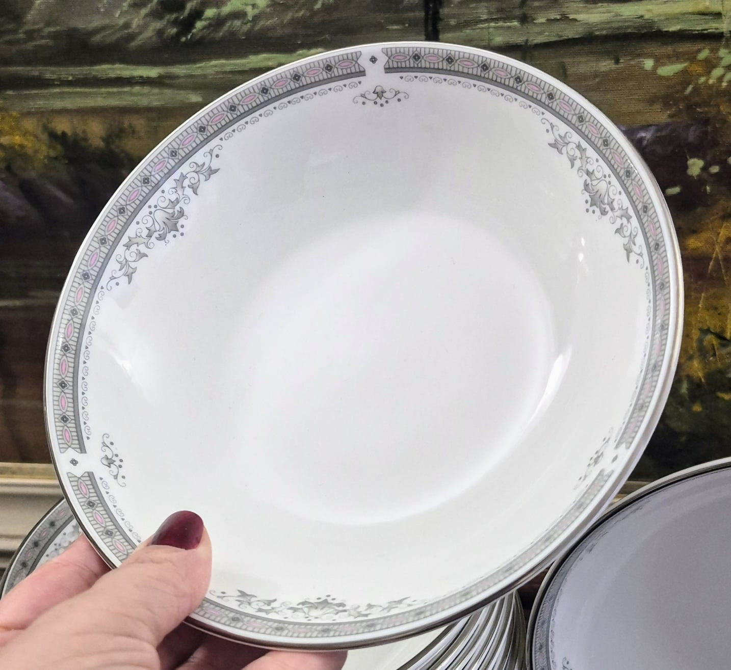 Conjunto de 10 bowls / tigelas em porcelana fine bone China vintage, impecável, inglesa Royal Doulton.