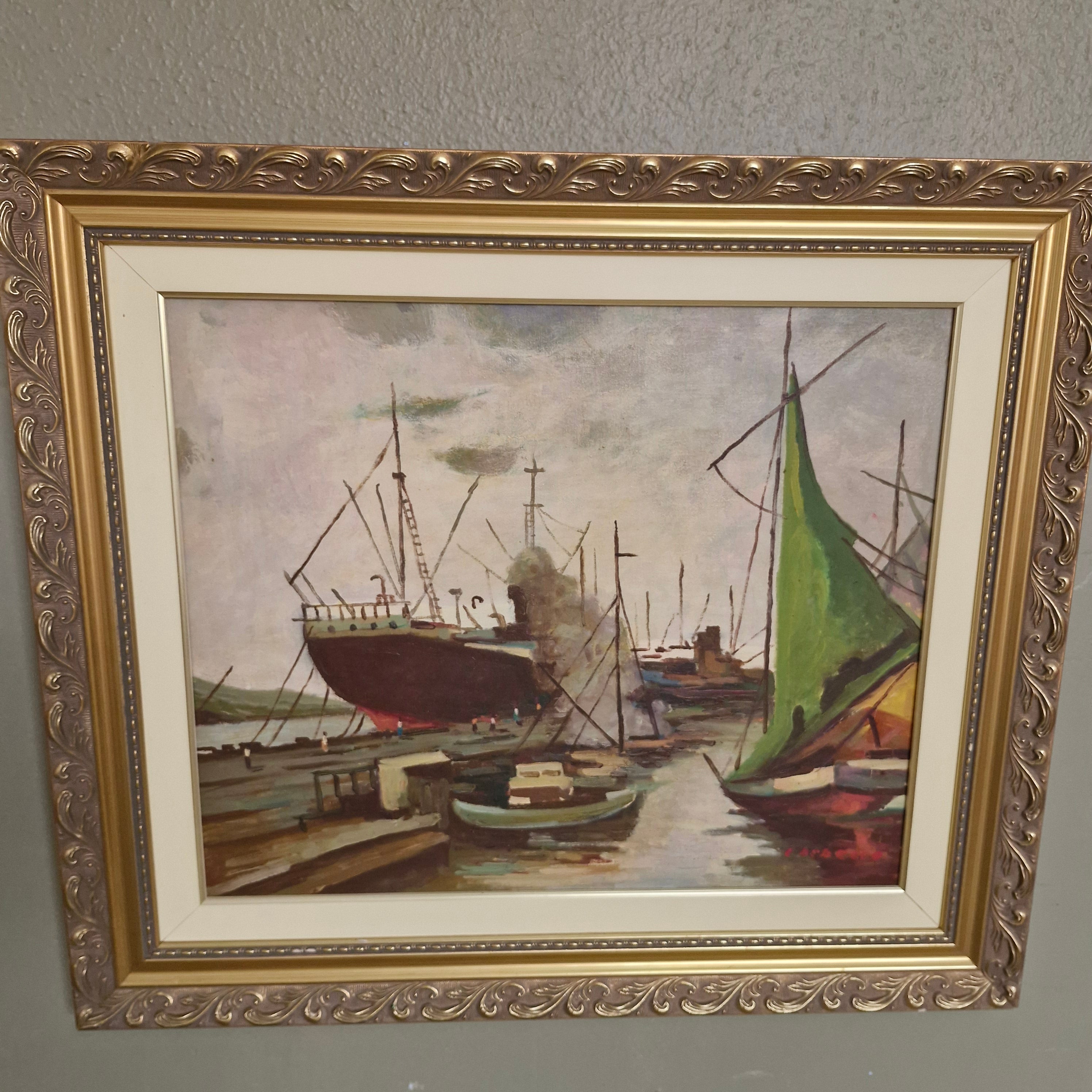 Quadro Ost Eneas Dedeca - Barcos 