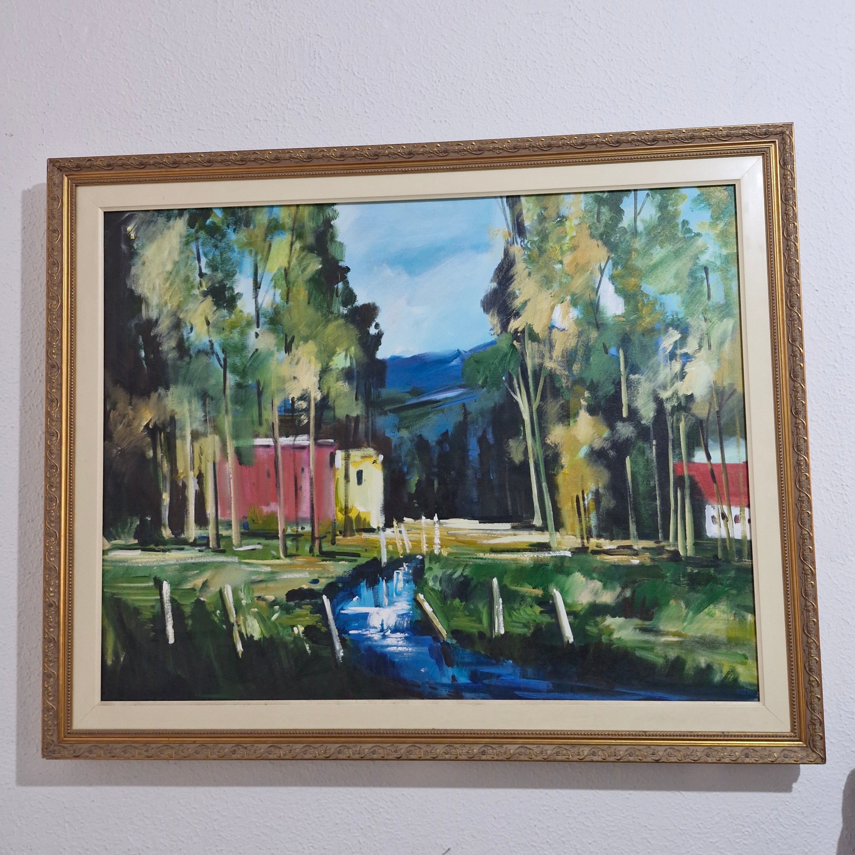 Quadro ost Paisagem Campestre.