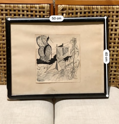 Desenho a Nanquim Assinado e Datado 1988 – Arte Original