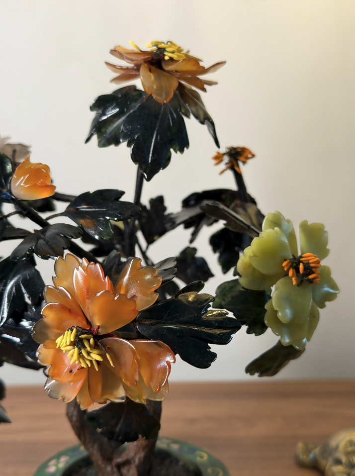 Raridade Artesanal Chinesa em Pedras Naturais – c. 1920