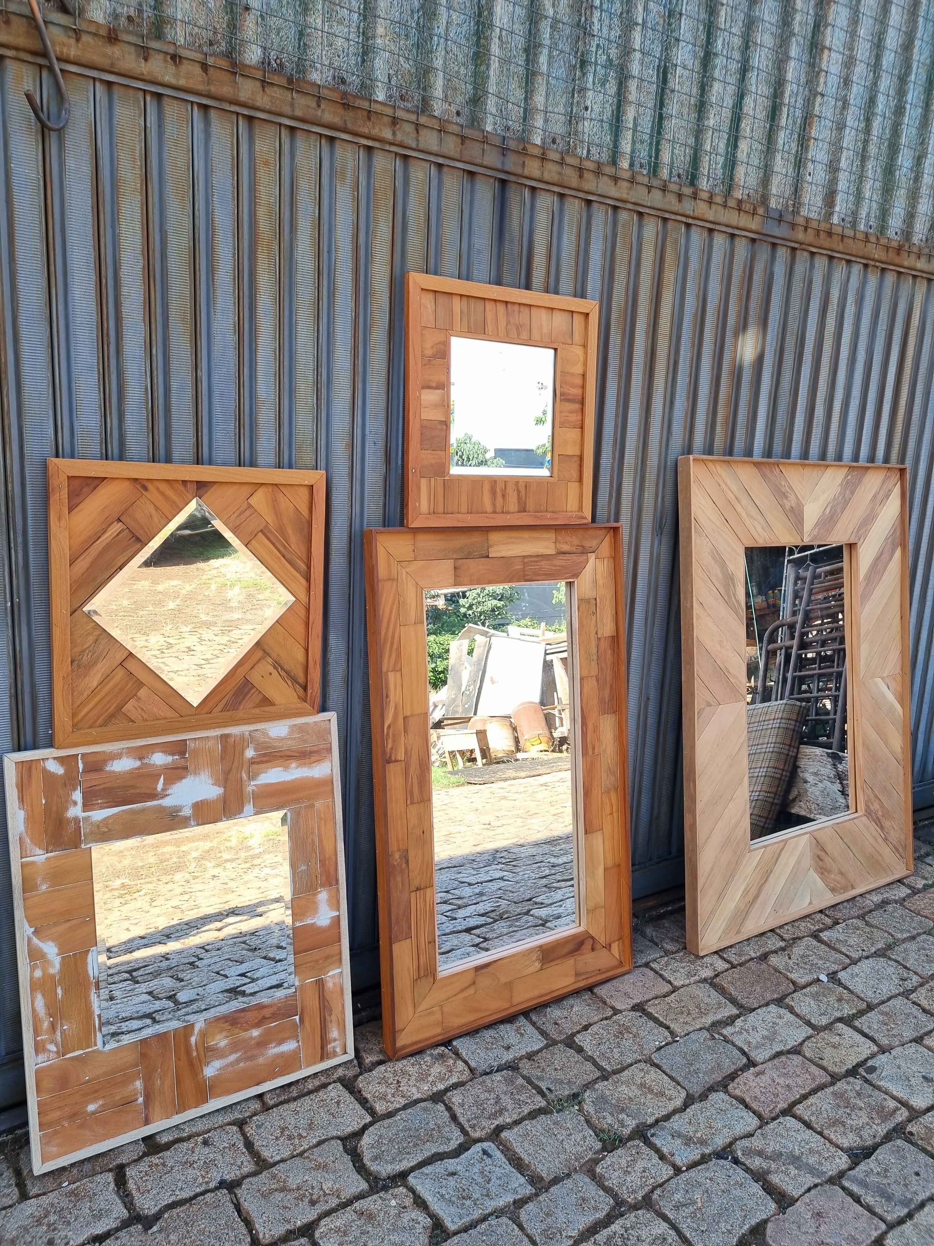 Espelhos parquet de madeira (vários modelos e medidas)