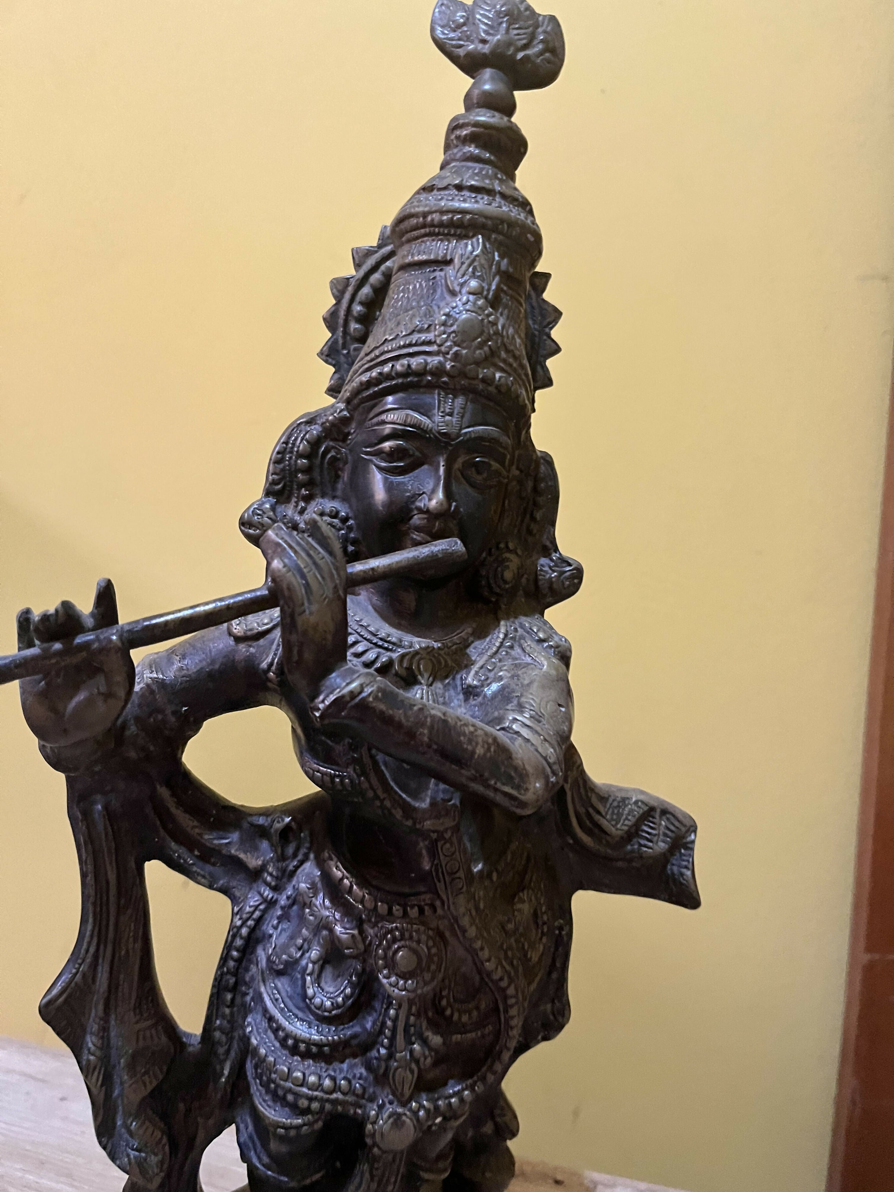 Krishna Estátua de Bronze original