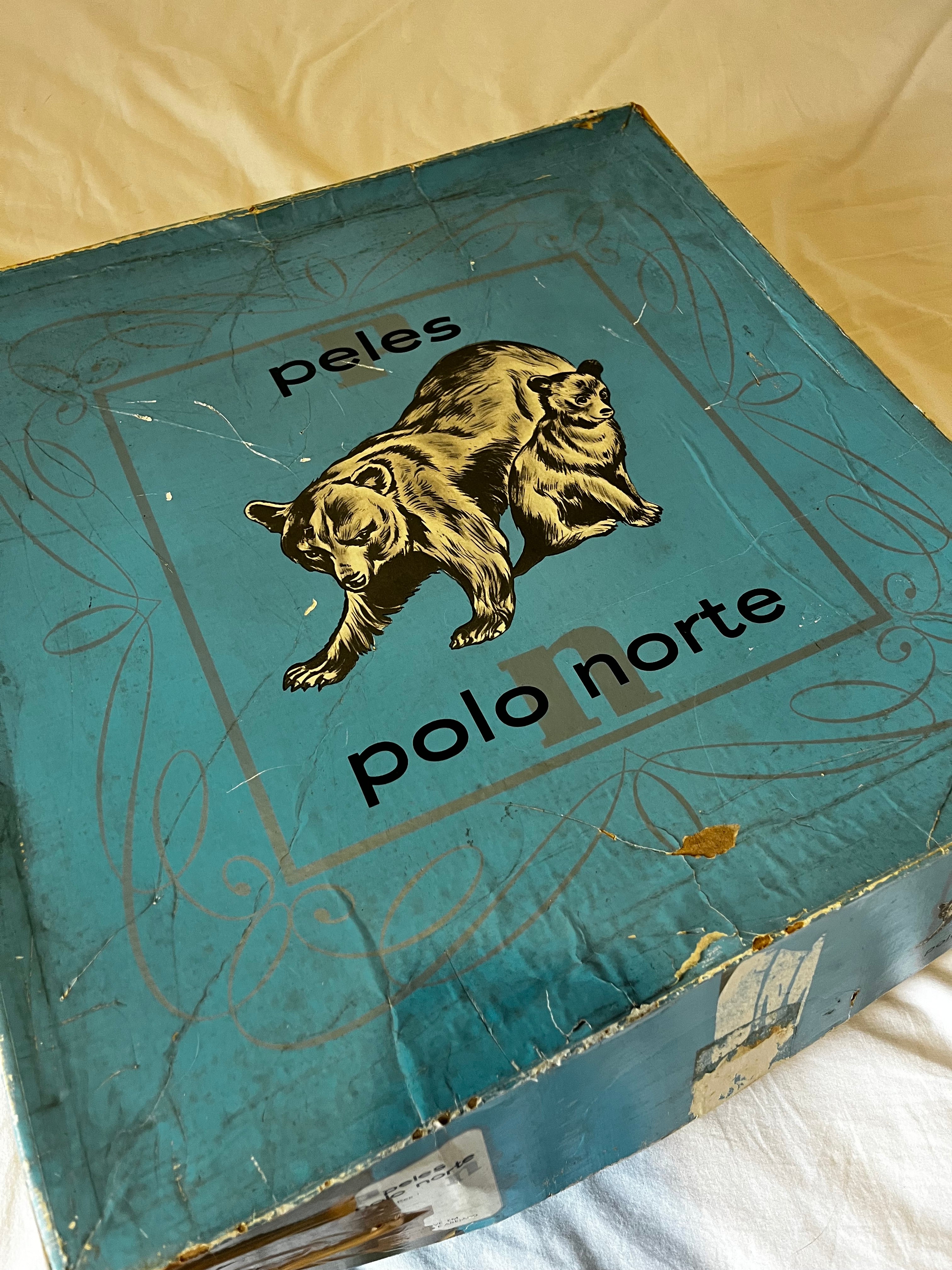Colcha de casal vintage em pele natural - nunca usada!