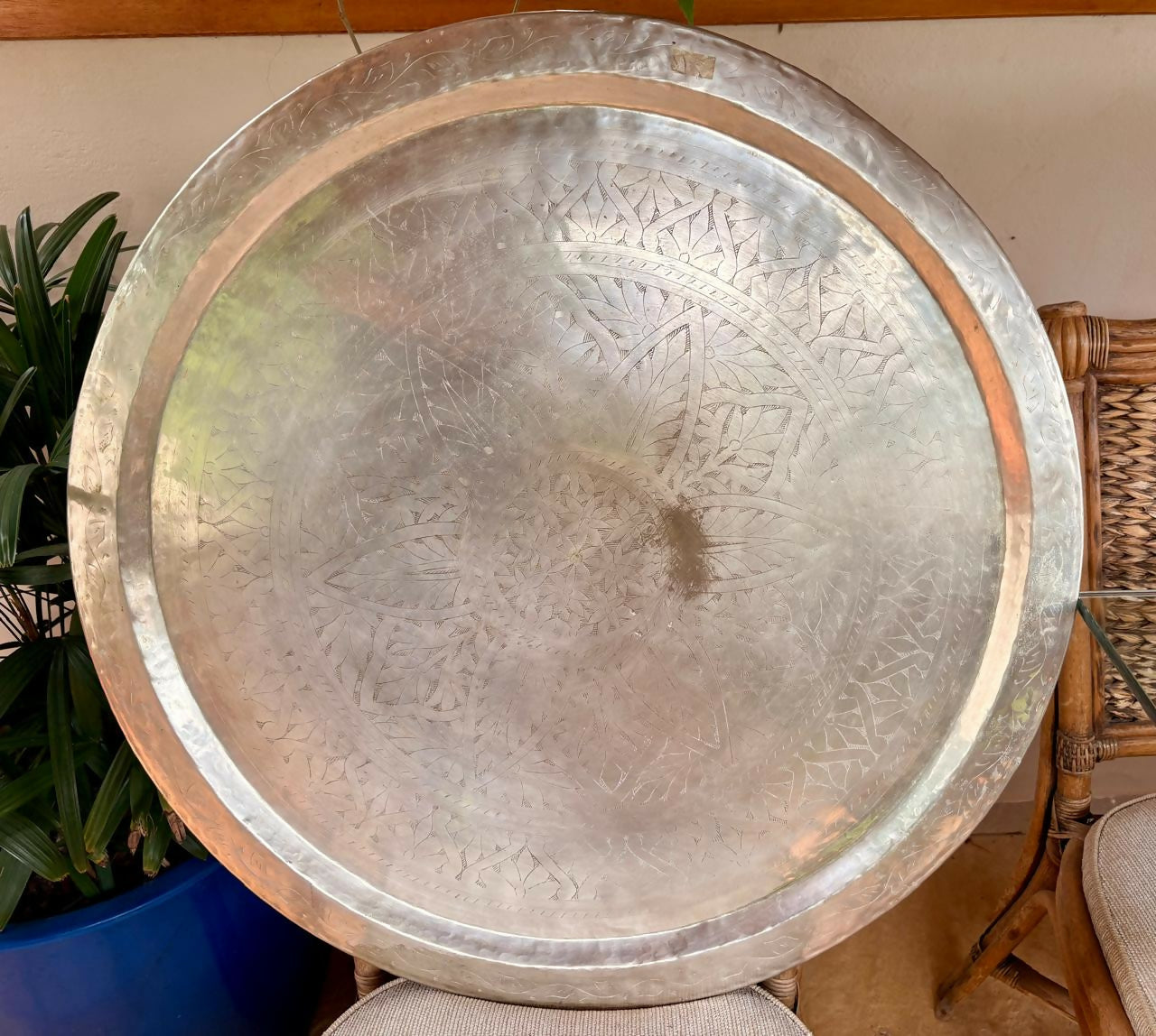 Enormes Bandejas em metal prateado (valor unitário)