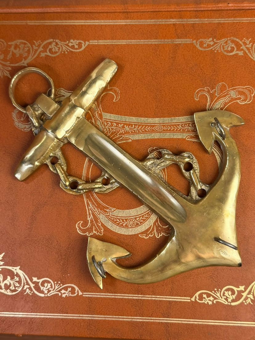 Porta-chaves em Formato de Âncora | Bronze Maciço