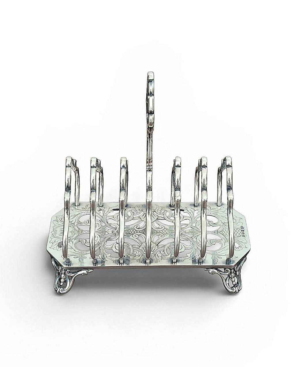 Toast Rack em banho de prata (suporte para torradas)