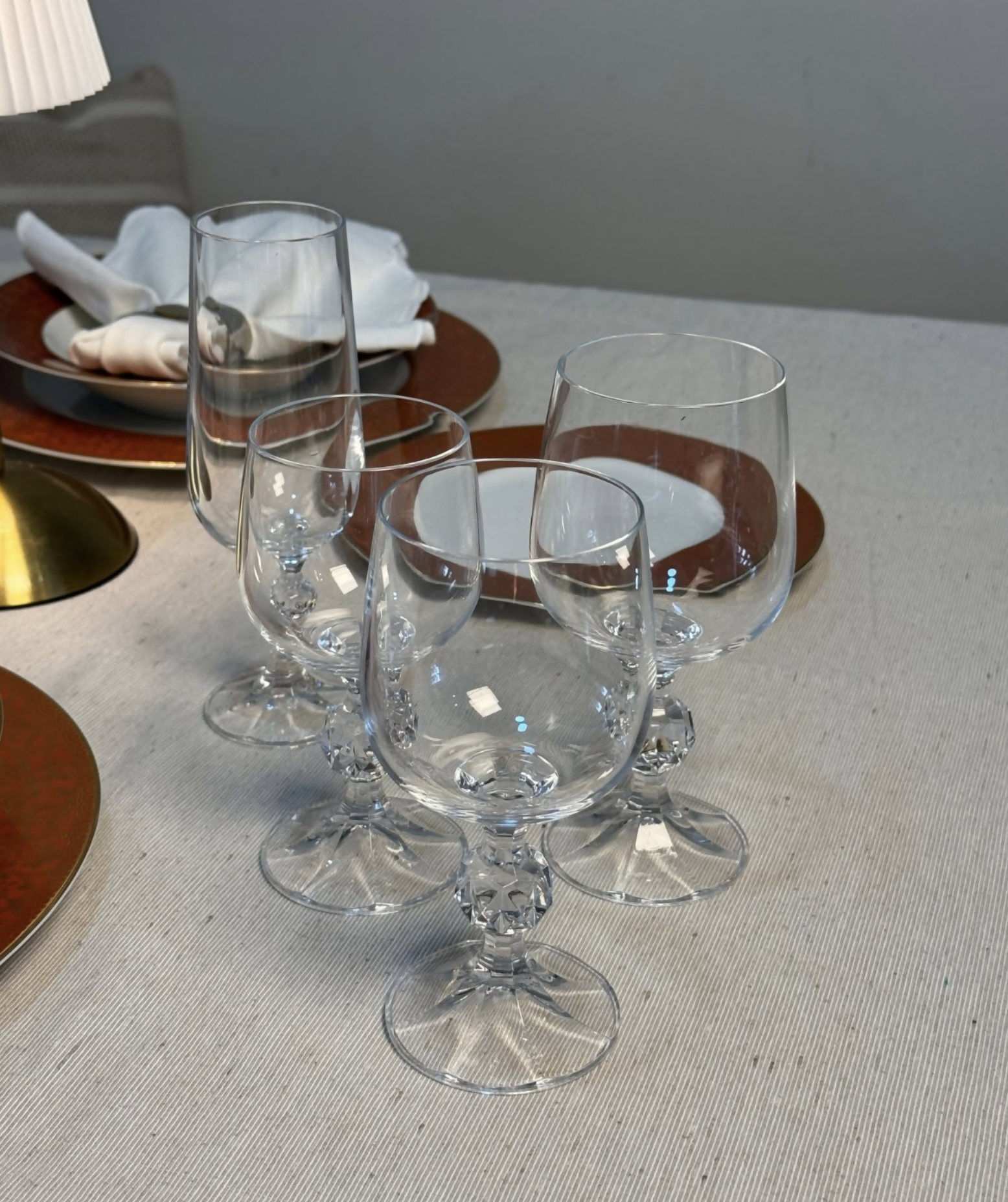 Jogo 24 Taças em Cristal para 6 Lugares