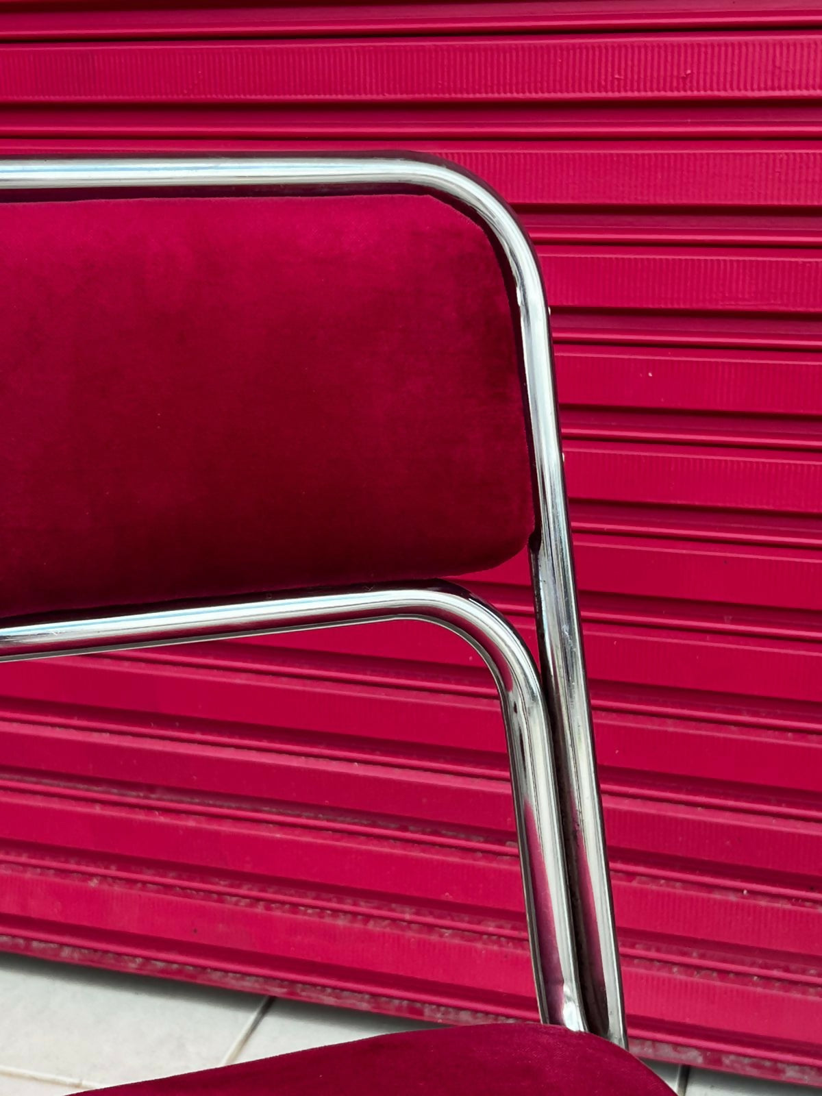 Conjunto de 4 cadeiras tubulares Bauhaus | original anos 70