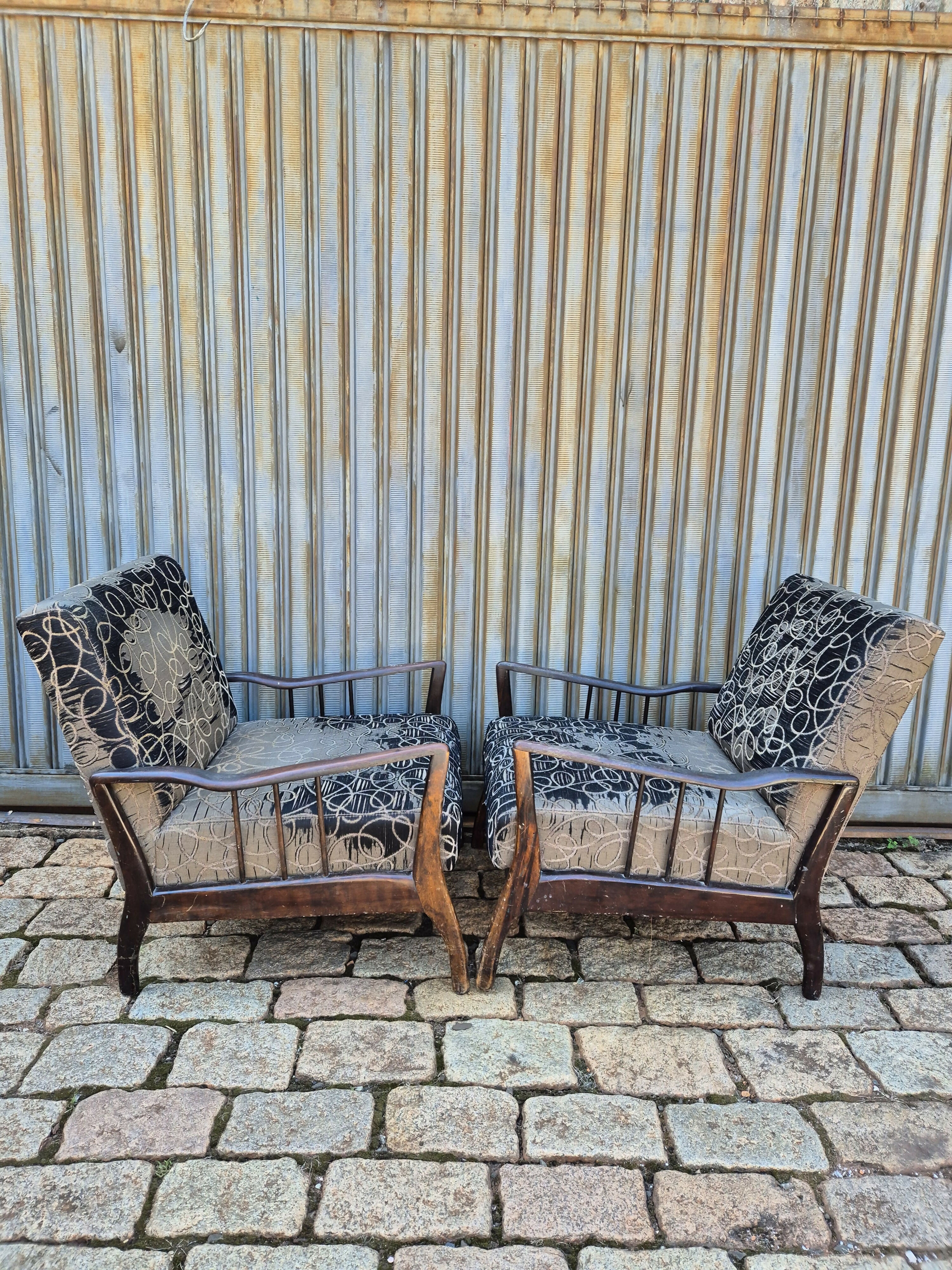 Par de Poltronas Rino Levi anos 60