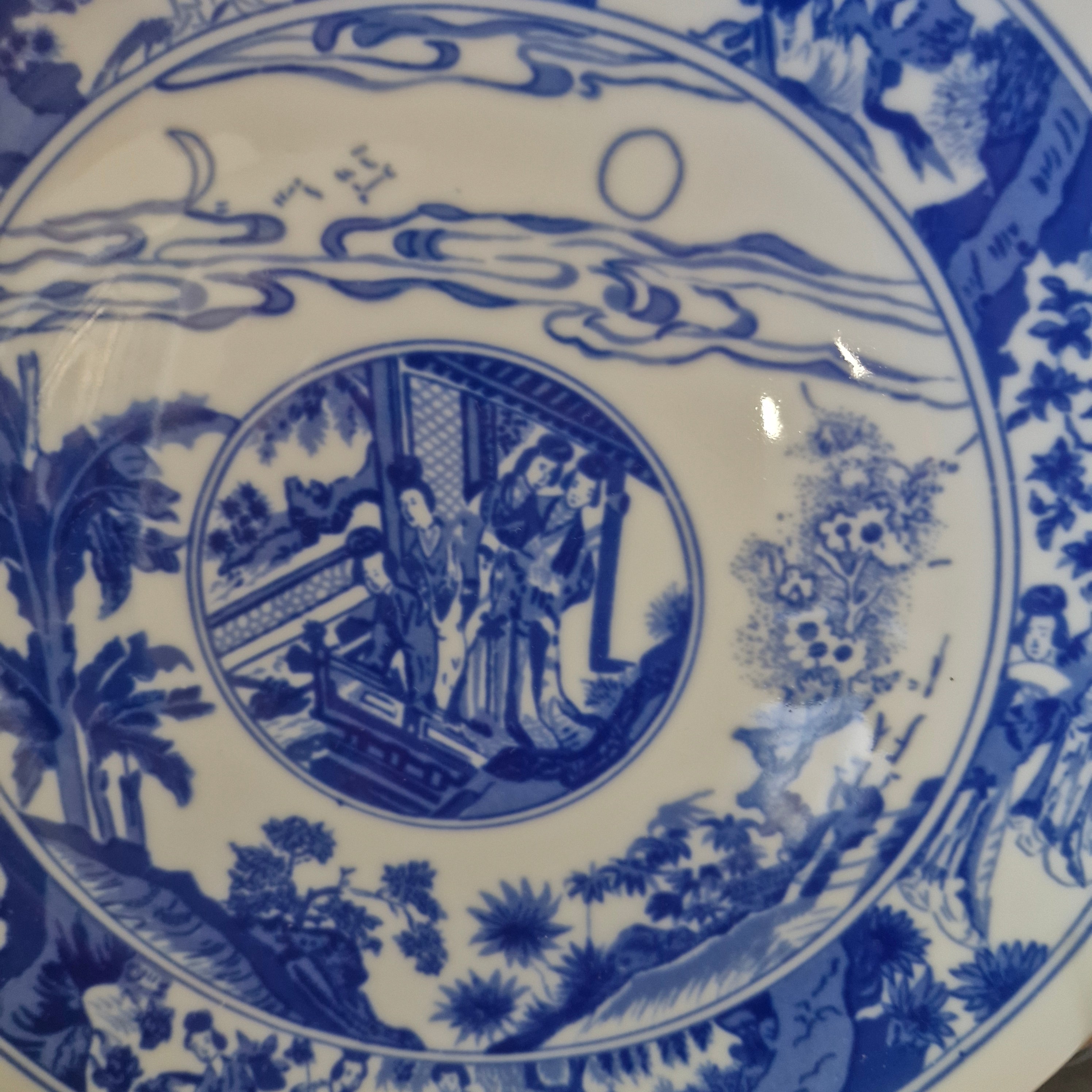 Prato Porcelana azul e branco