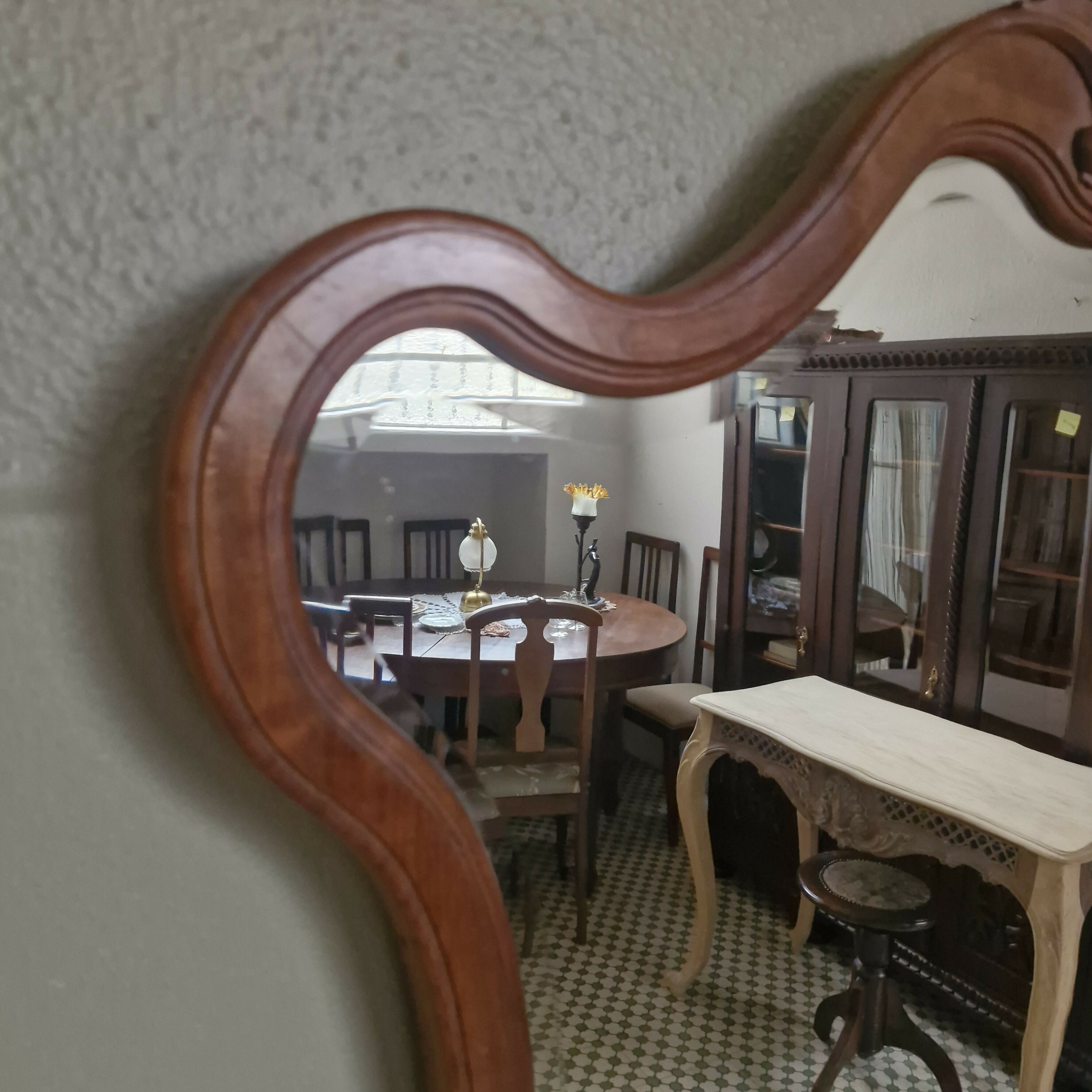 Espelho Bisotê com Moldura Provençal