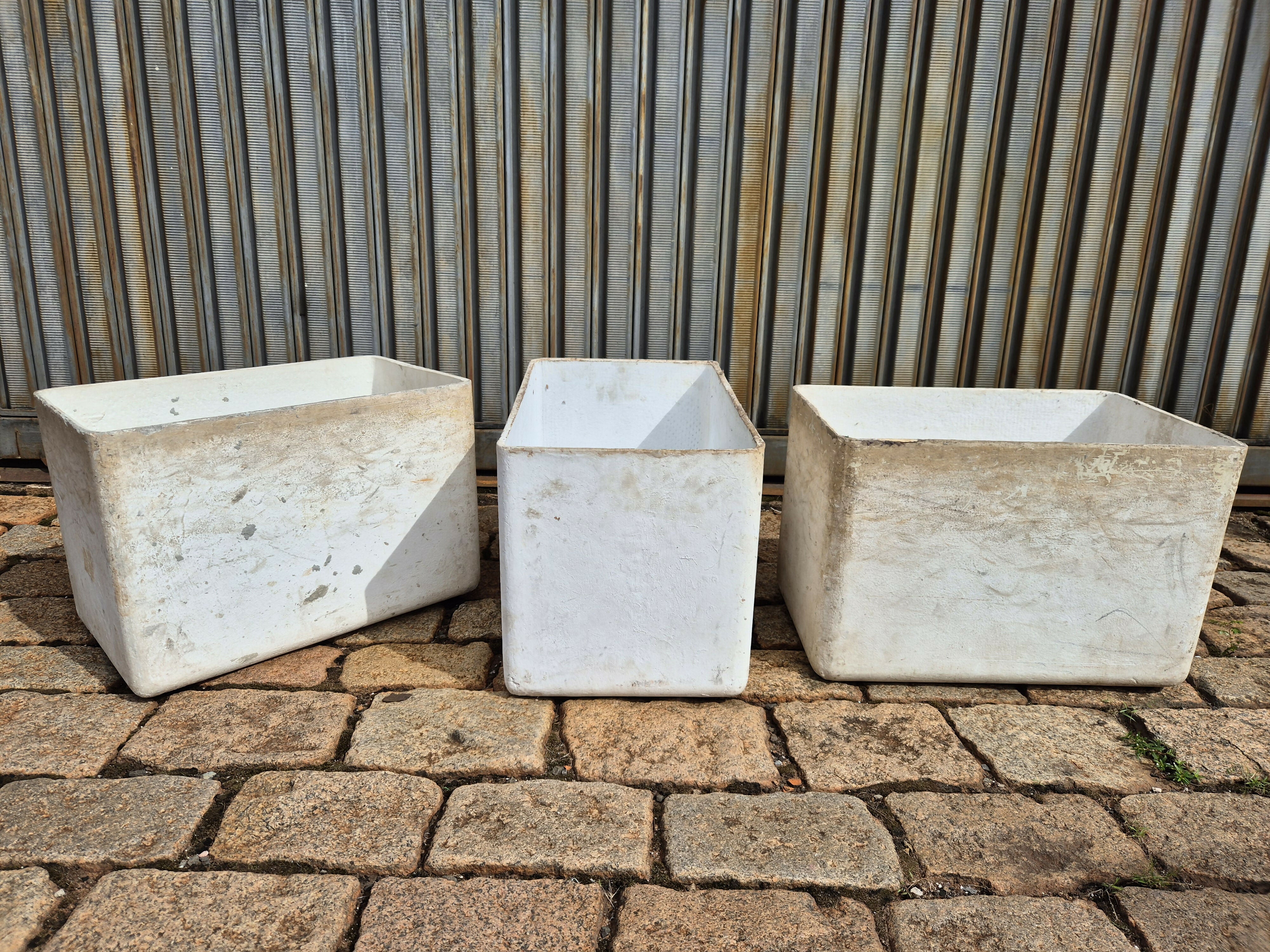 Trio de vasos Willy Guhl Eternit- Valor Unidade