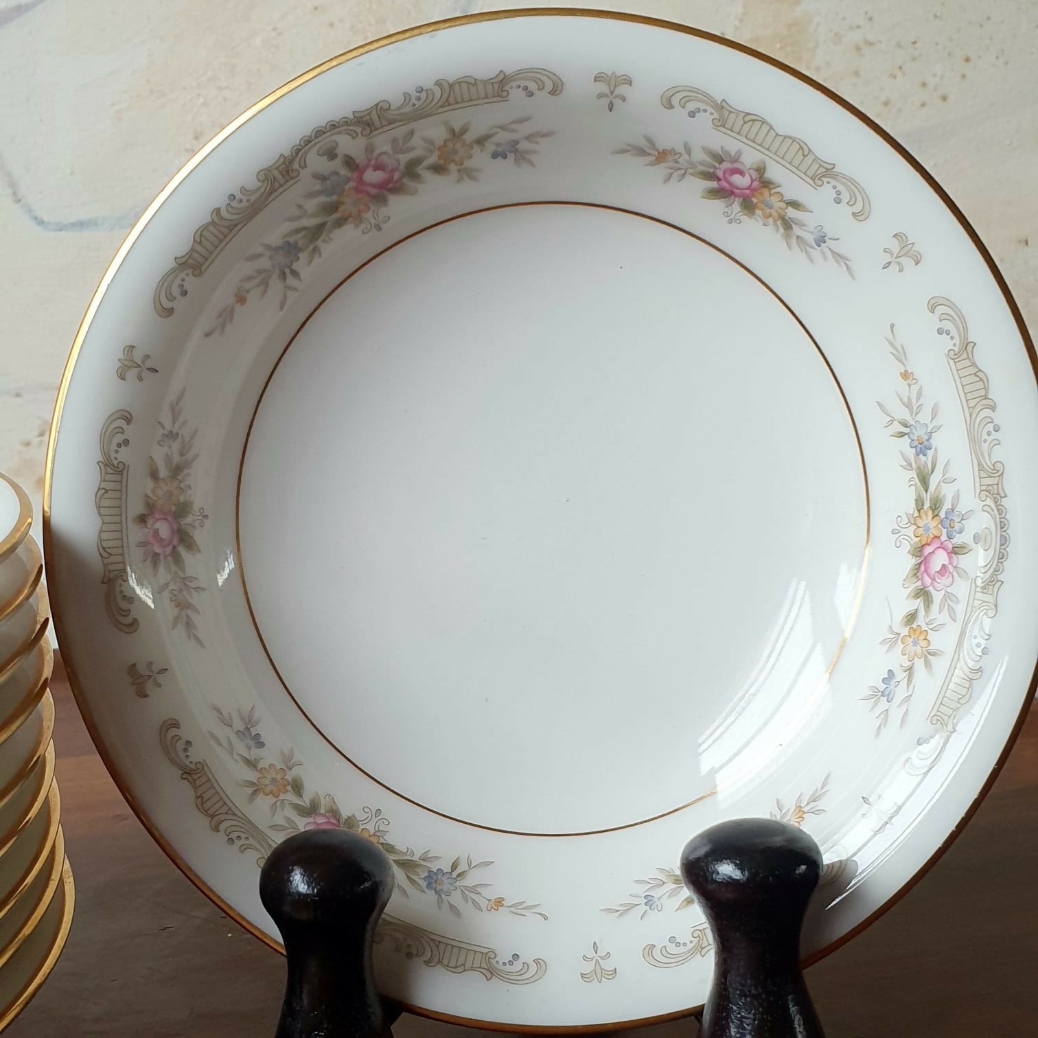 Conjunto para sobremesa 26 peças em porcelana japonesa, modelo Nittoroyal Ivory da RC Japan - Delicadíssimo e impecável