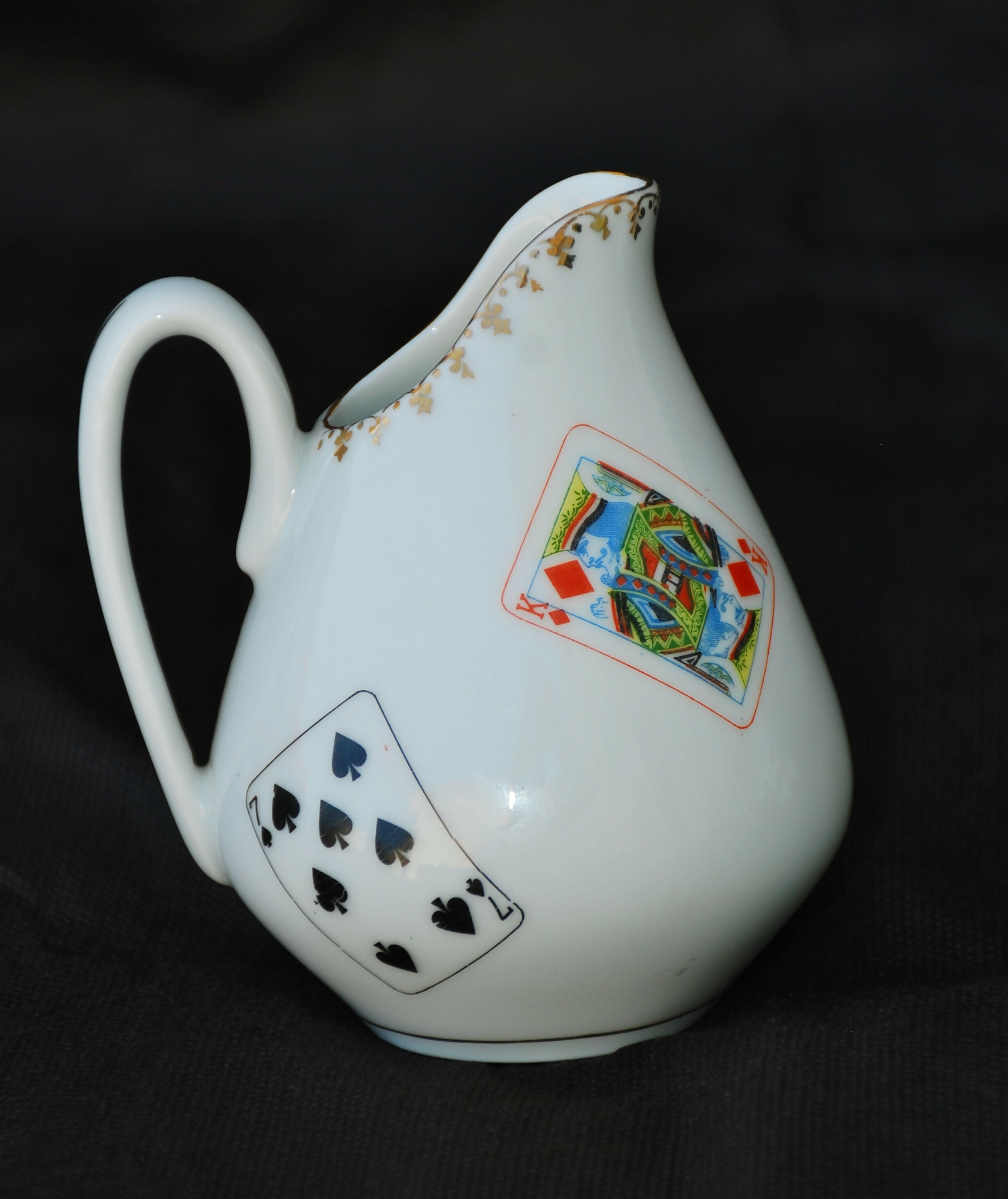 jogo de café Porcelana Real anos 60 - porcelana decoração cartas baralho .