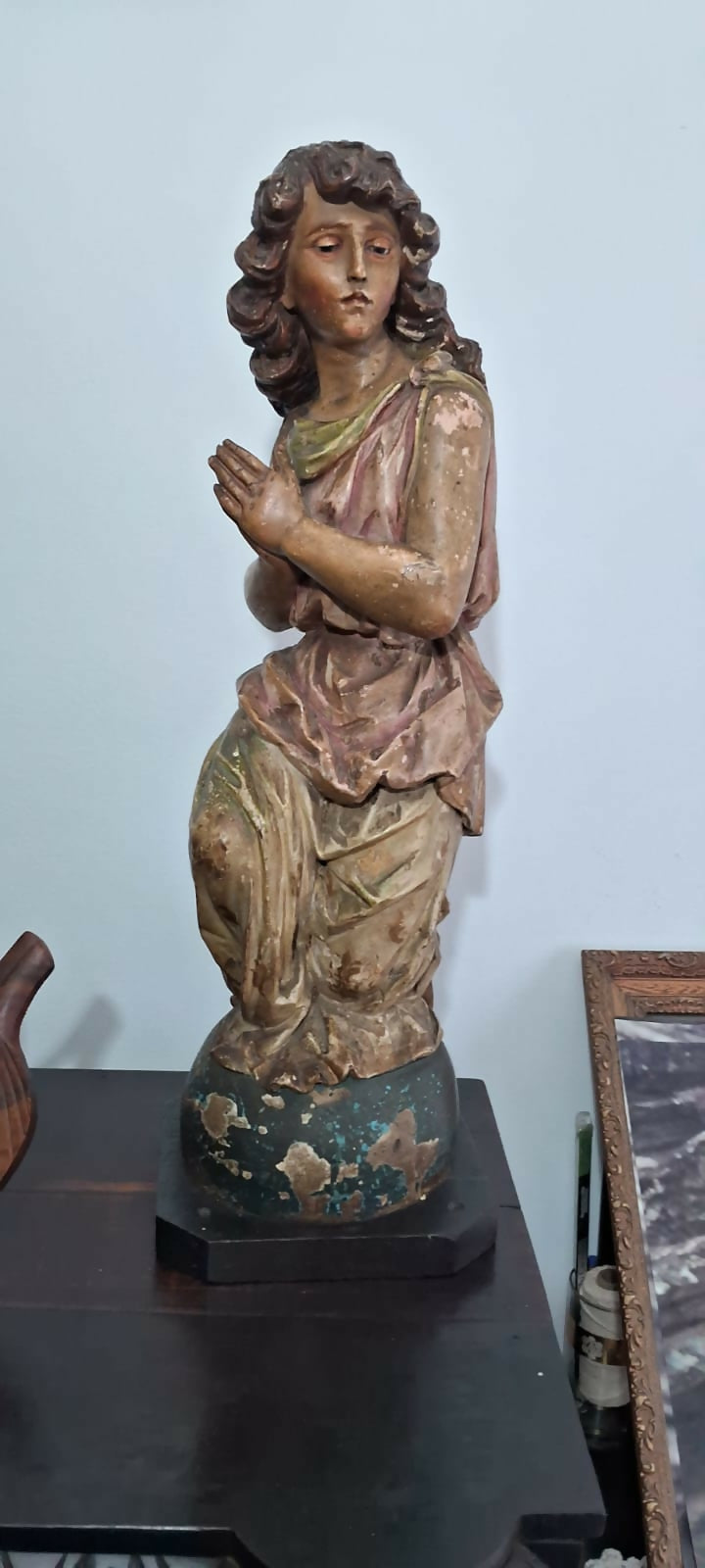 Escultura Anjo de madeira 2