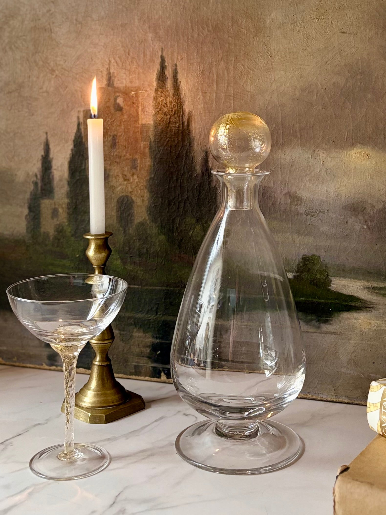Decanter ou garrafa Murano autêntico