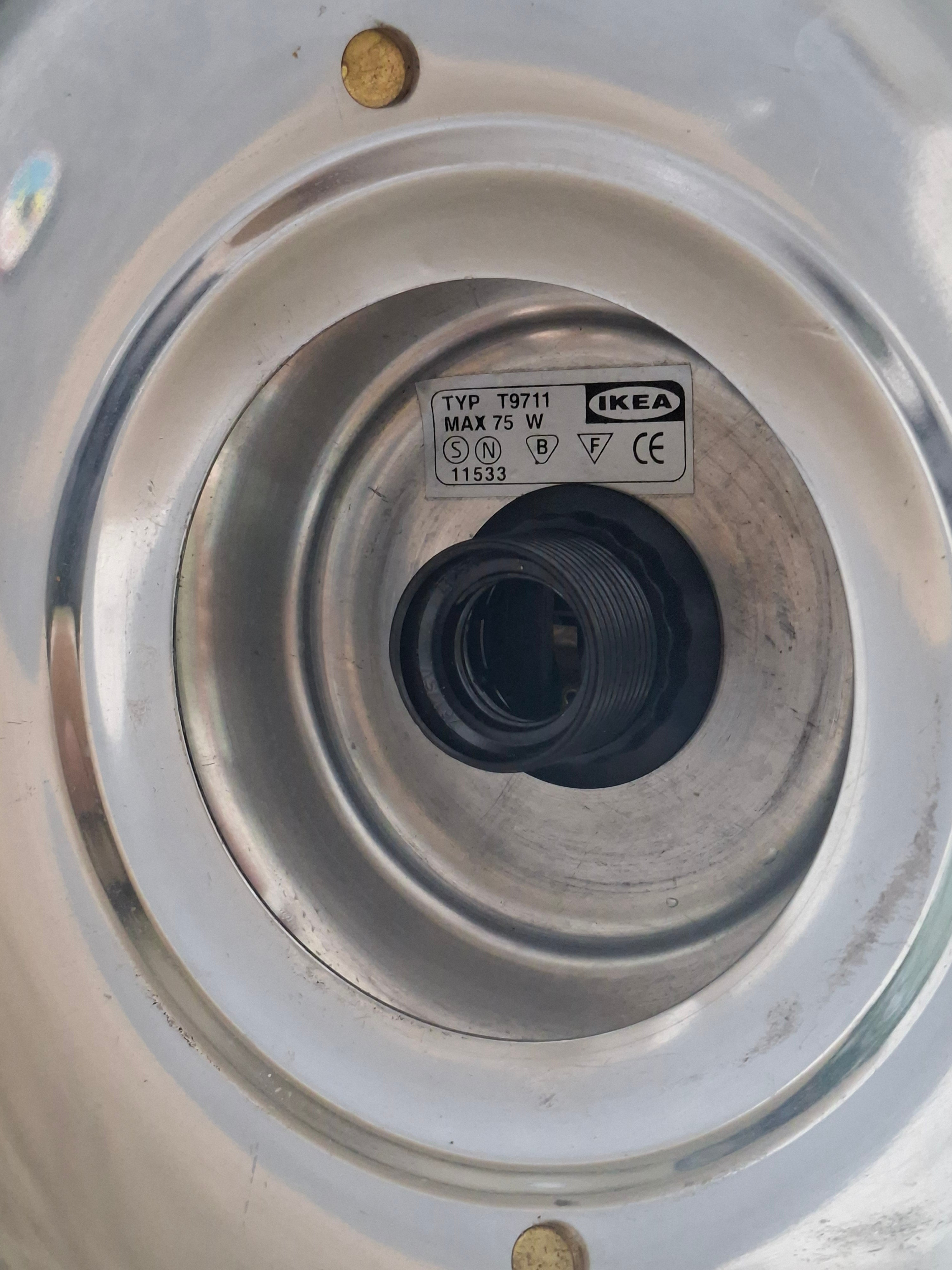 Luminária de Teto Vintage Ikea, Ottava em Inox