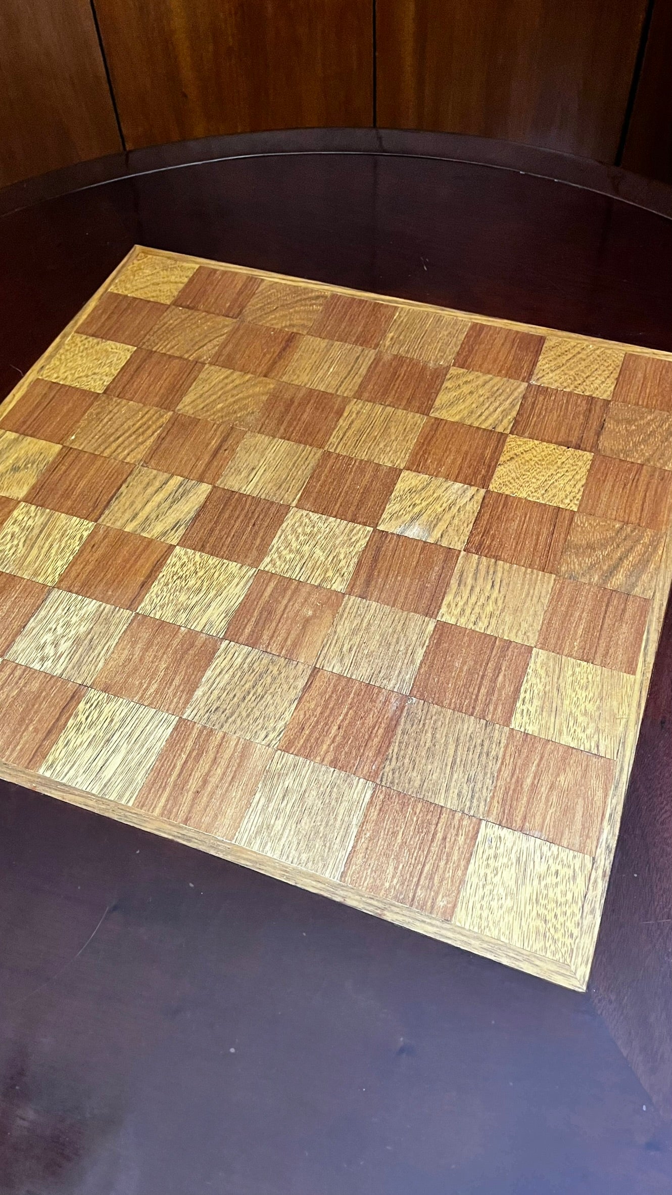 Mesa de Jogos Vintage com Tampo Reversível e 4 Gavetas