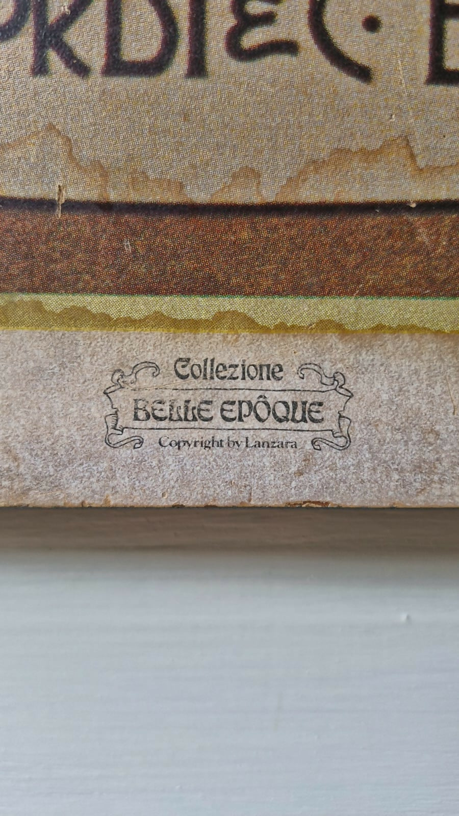 Belíssimo quadro vintage do icônico pôster italiano da ópera Tosca