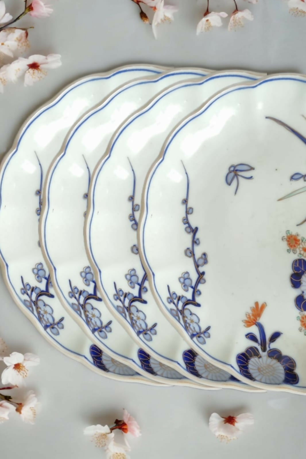 Prato de porcelana japonesa Arita