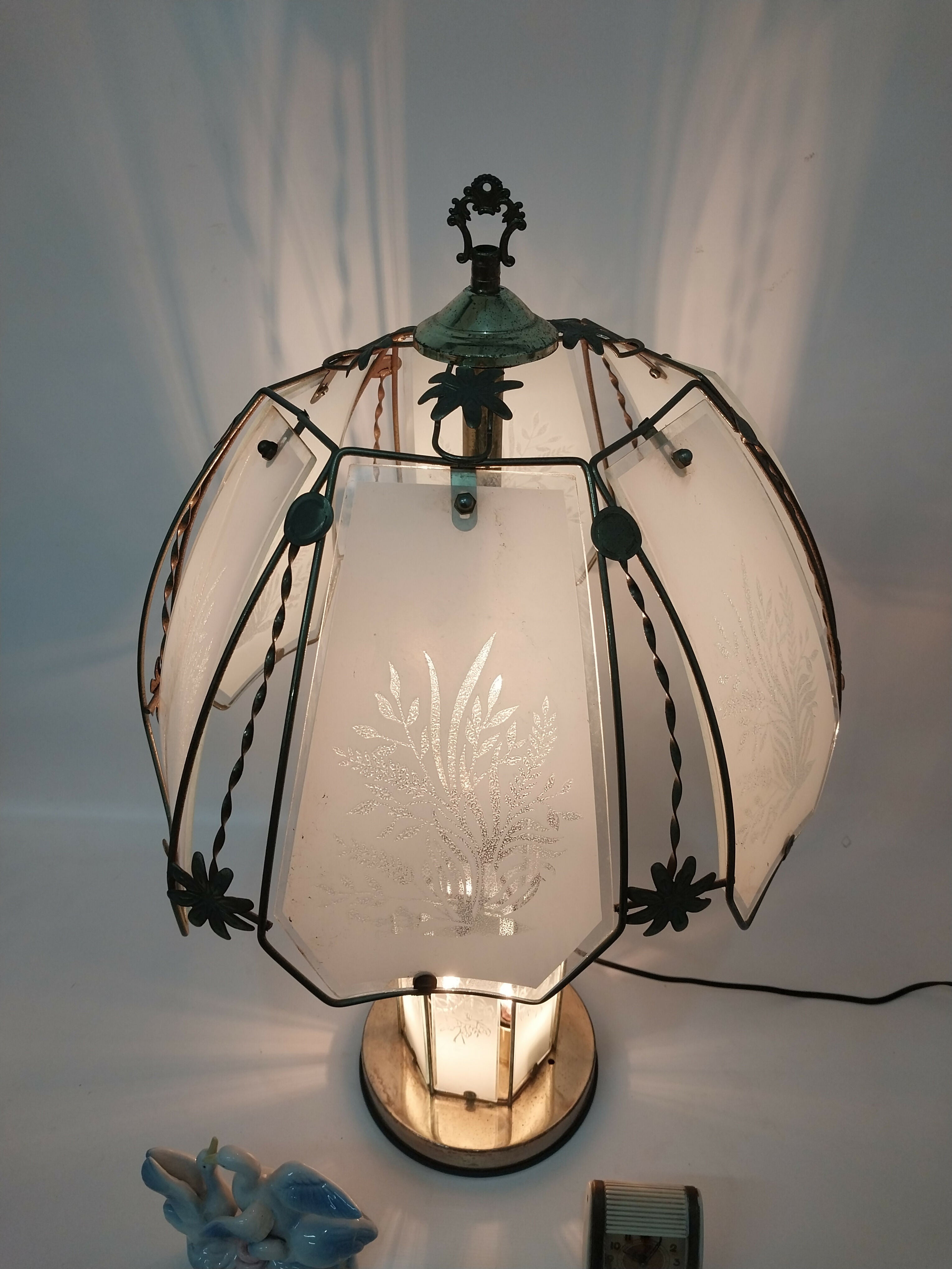 Grande Abajur Vintage Estilo Hollywood Regency
