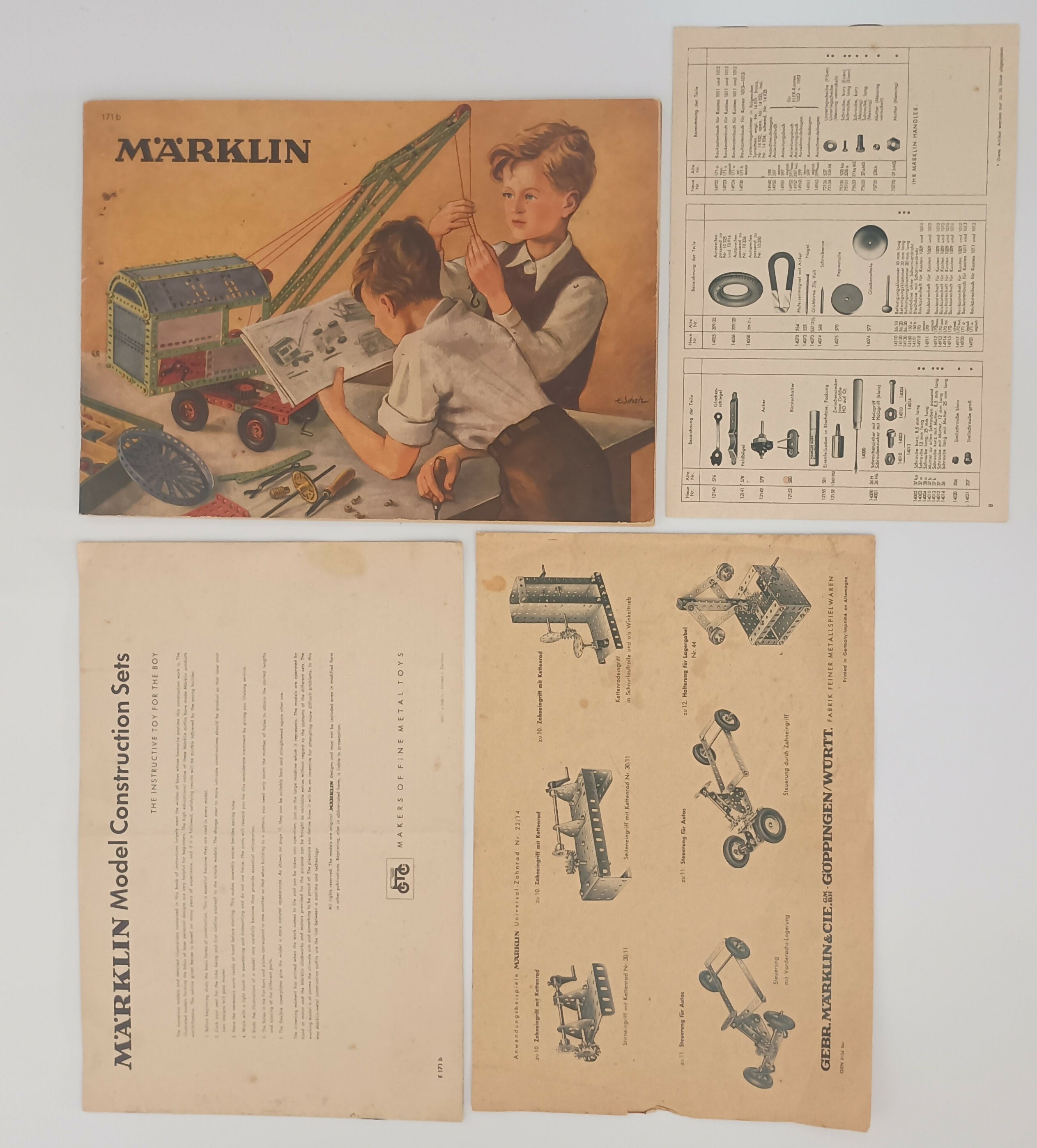 Kit de construção em metal MARKLIN década 60