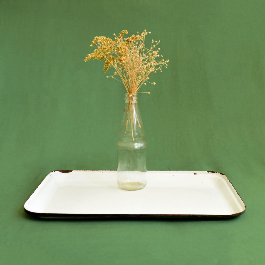 bandeja de ágata branca
