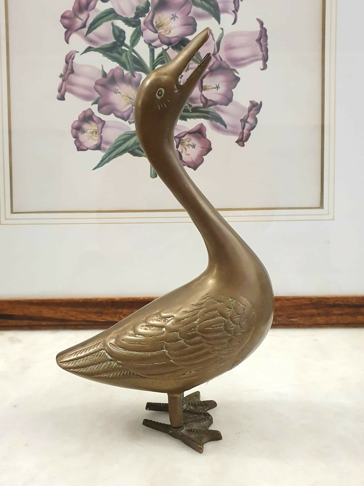 Maravilhoso pato em bronze maciço. Perfeito estado, com lindas e leves pátinas do tempo. Impecável!