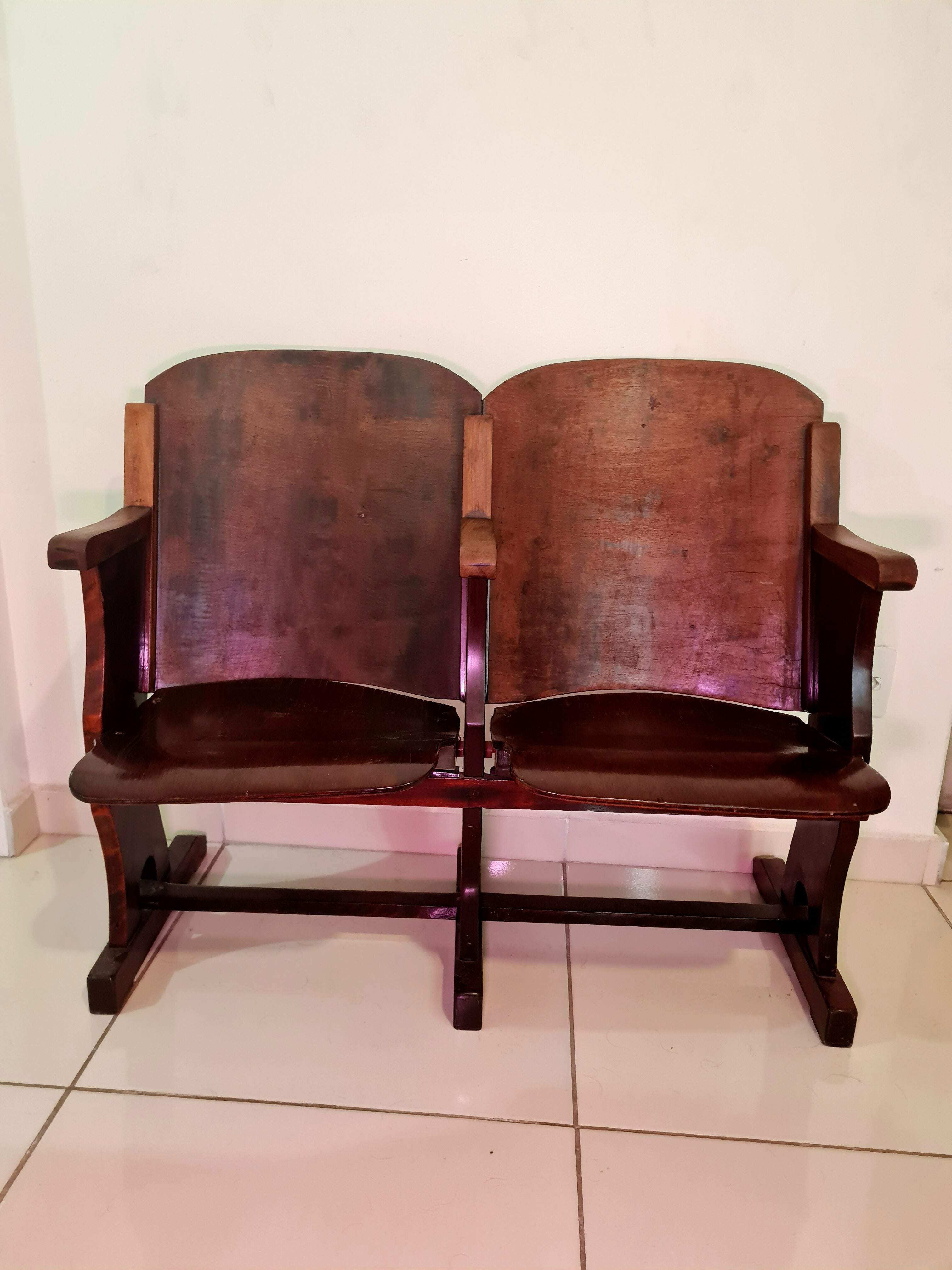 Longarina dupla de canto relíquia detalhe dourado na lateral