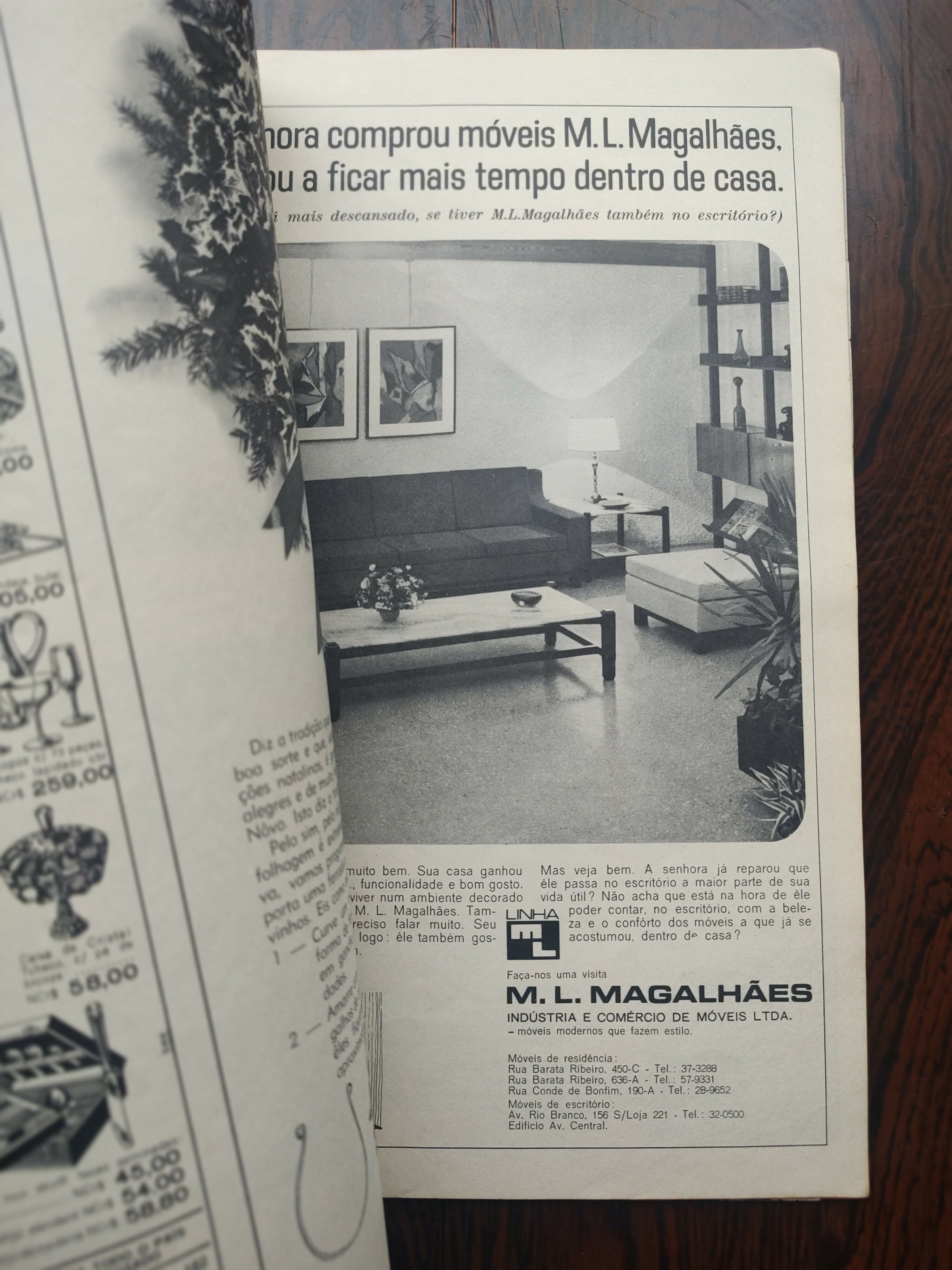 Antiga &quot;Revista Casa &amp; Jardim&quot; - 1968 (Capa Decoração de Natal)