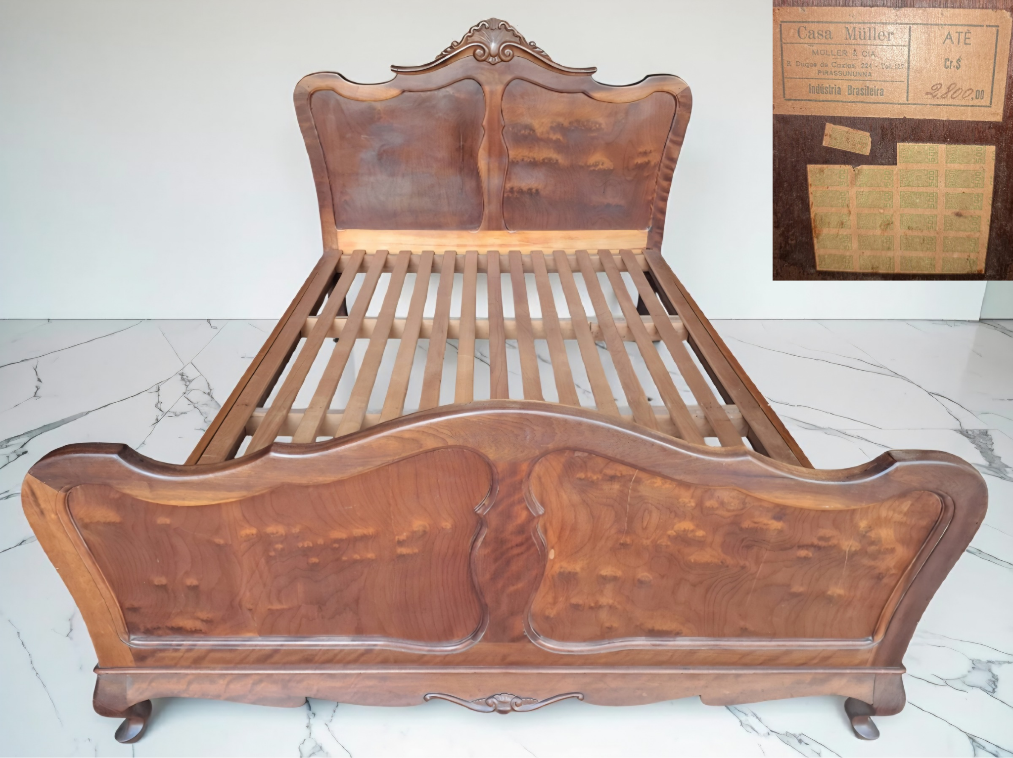 Conjunto Quarto Colonial em Imbuia maciça