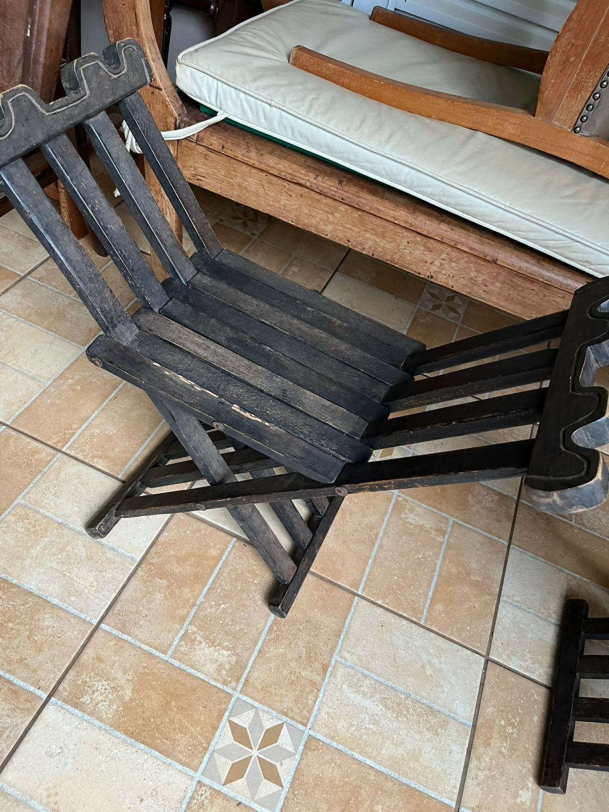 Banco dobrável madeira nobre em otimo estado! (valor unitário)