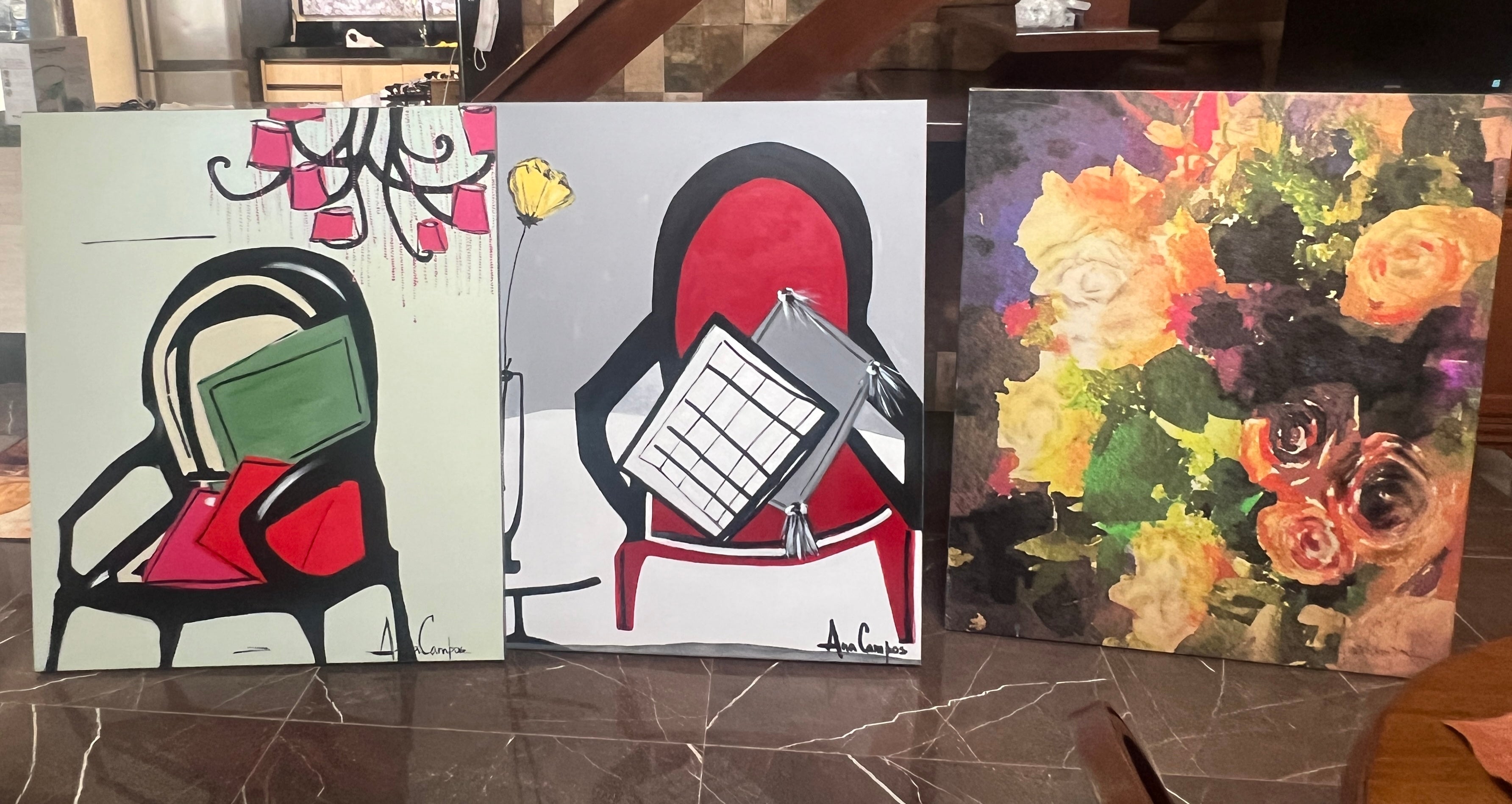 Quadros / Telas pintadas a mão por Ana Campos 