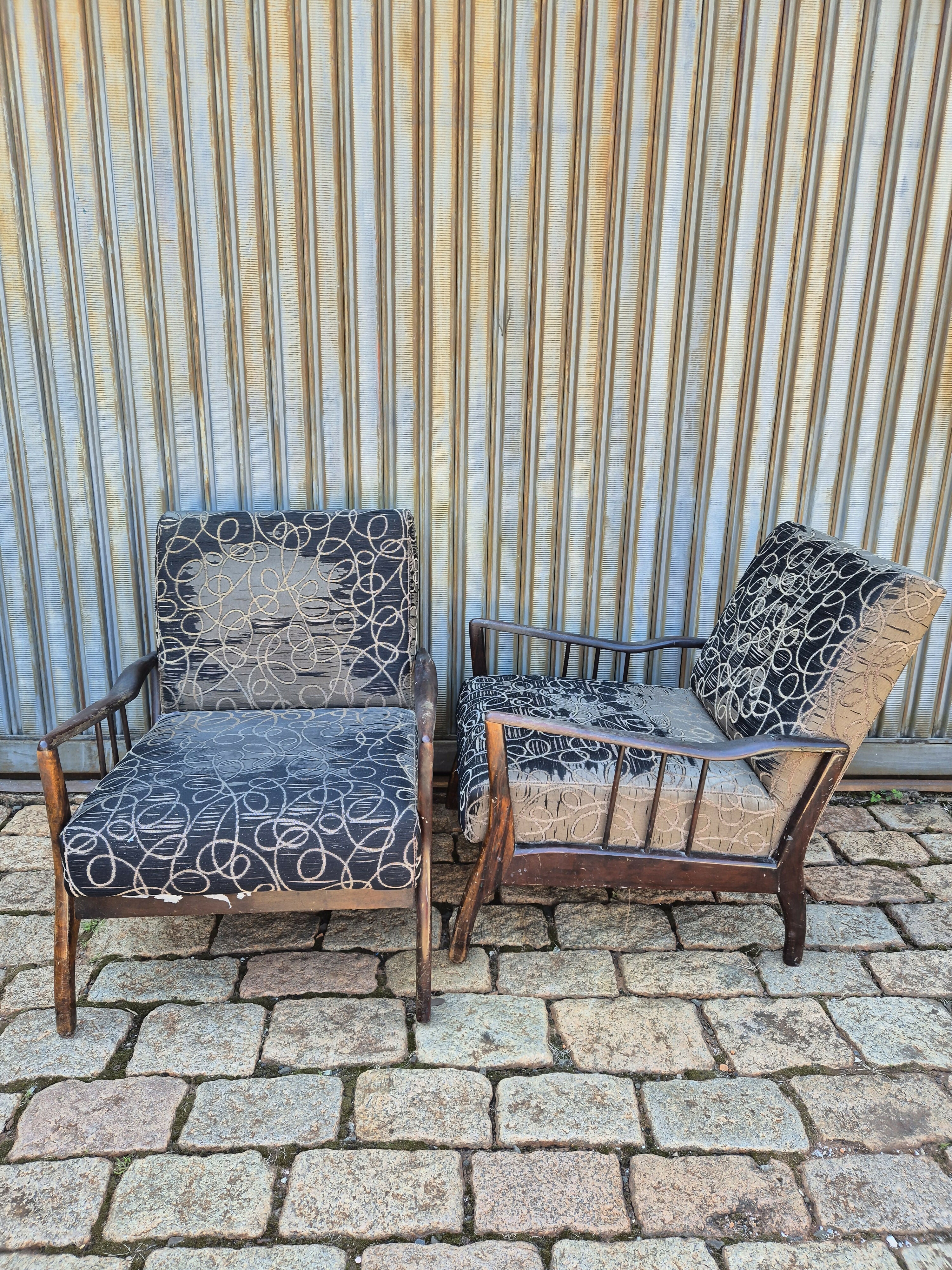 Par de Poltronas Rino Levi anos 60