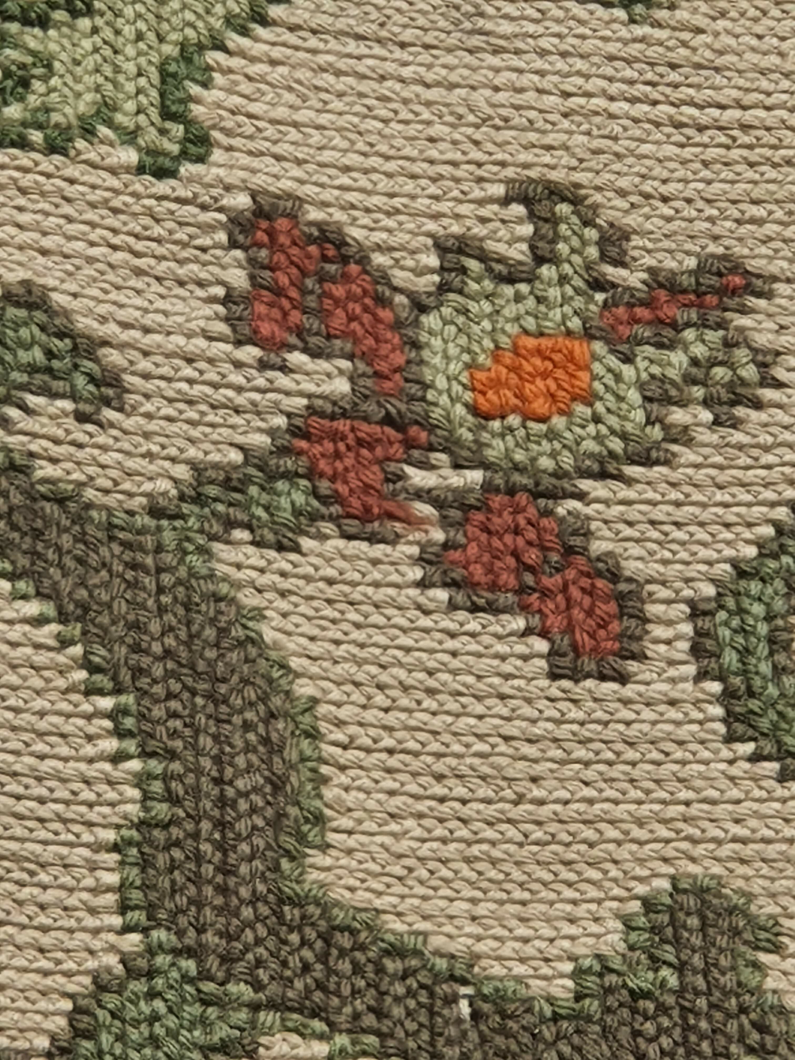 Tapete Arraiolos Português Legítimo - Gigante 3,50x2,35m - Bordado à Mão