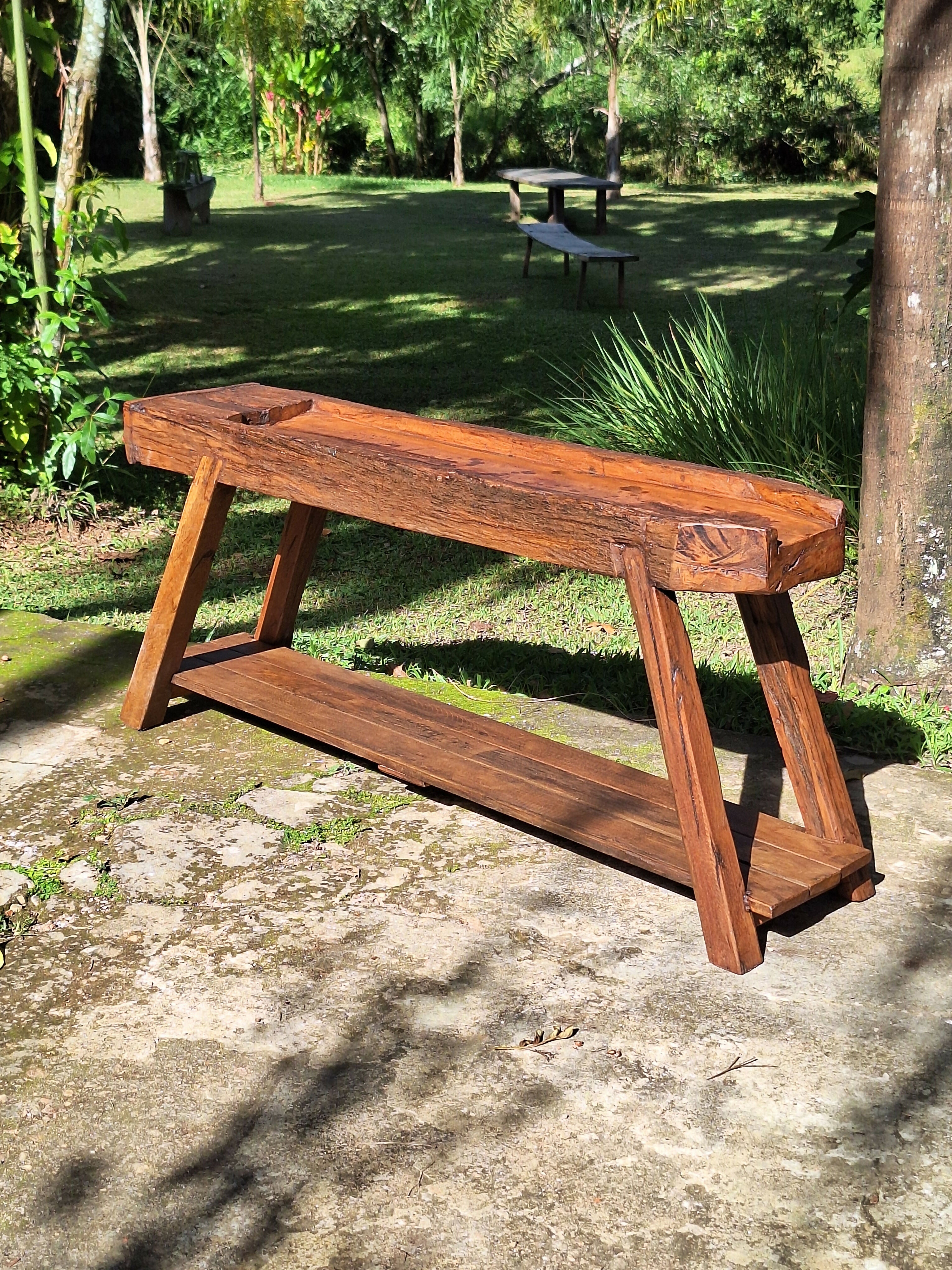 Queijeira Rústica Madeira Maciça Garimpo Mineiro