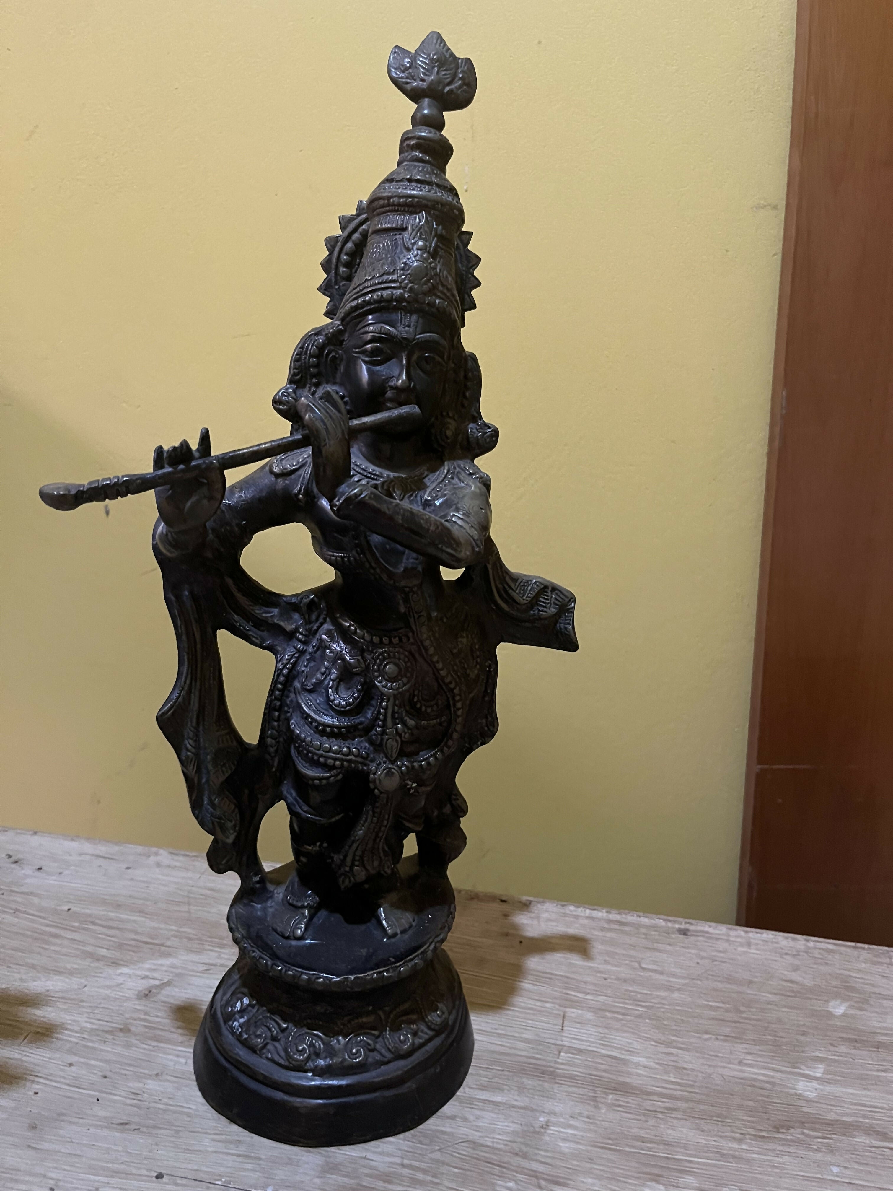 Krishna Estátua de Bronze original